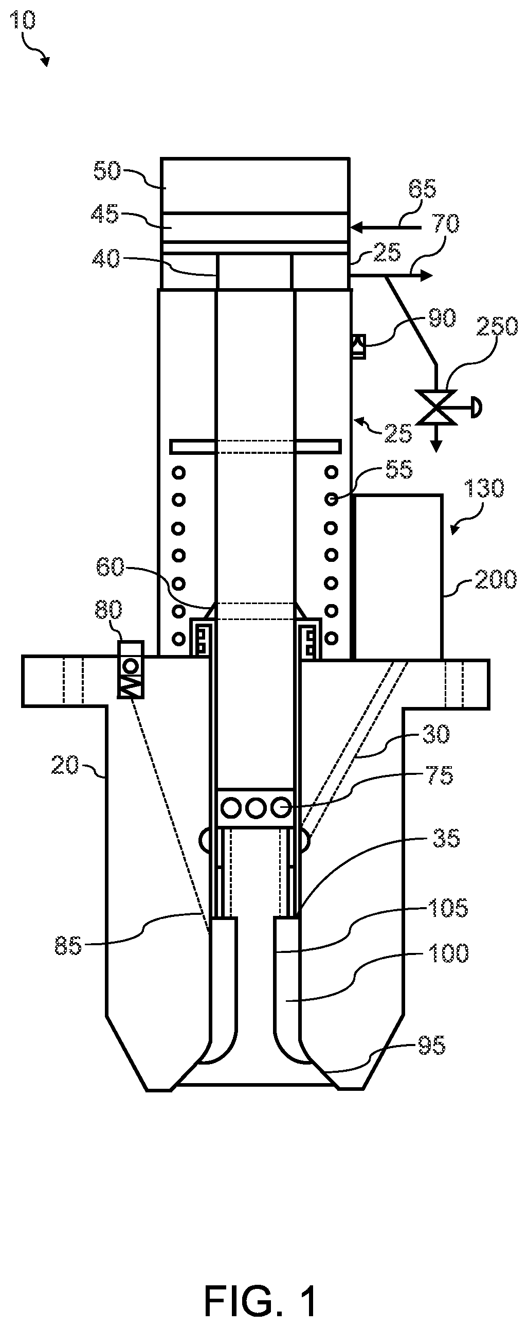 Patent US12104560 Figure 1 – Direct in cylinder injector for gaseous fuel