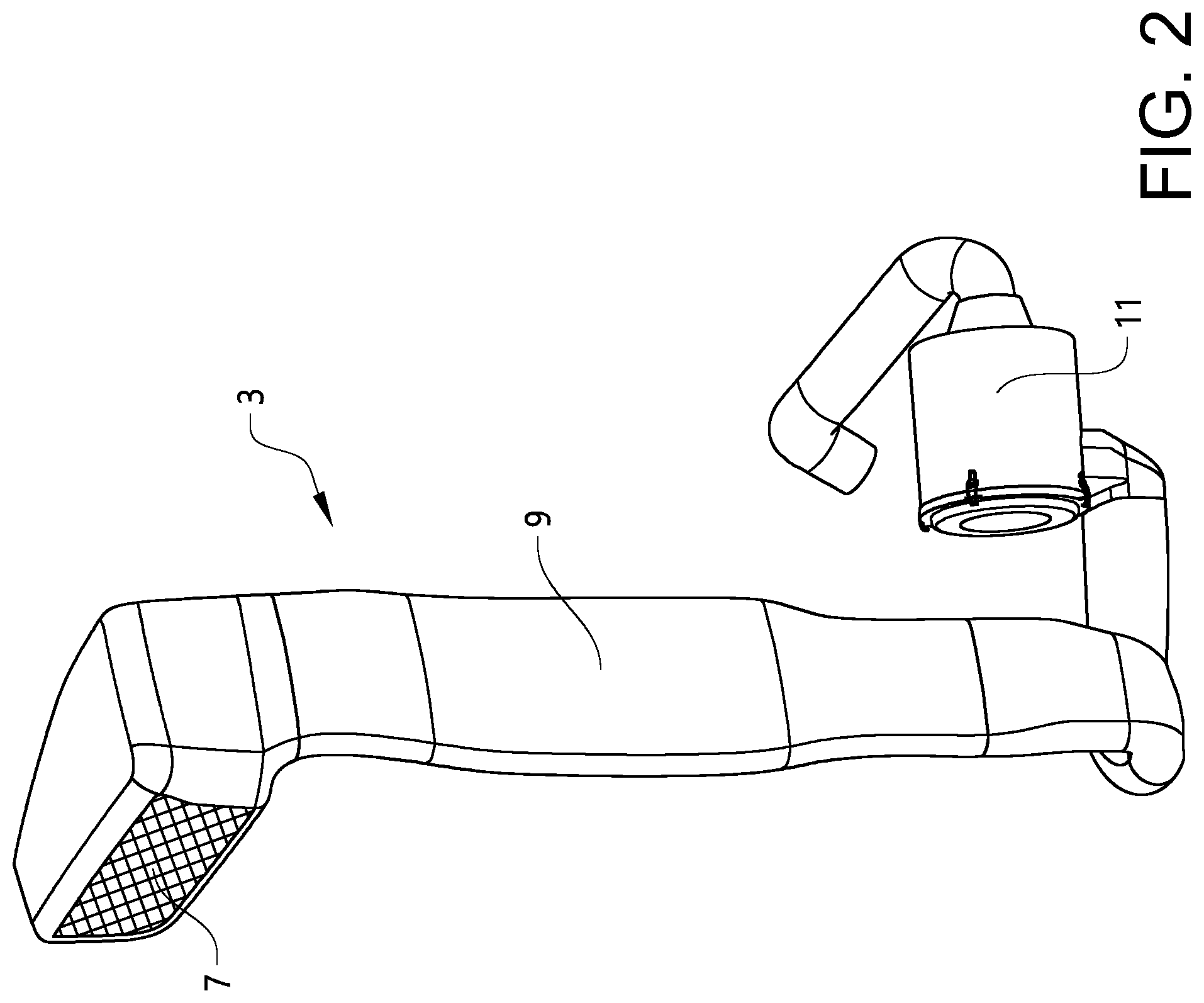 Patent US12104563 Figure 2 – Air cleaner housing for a vehicle
