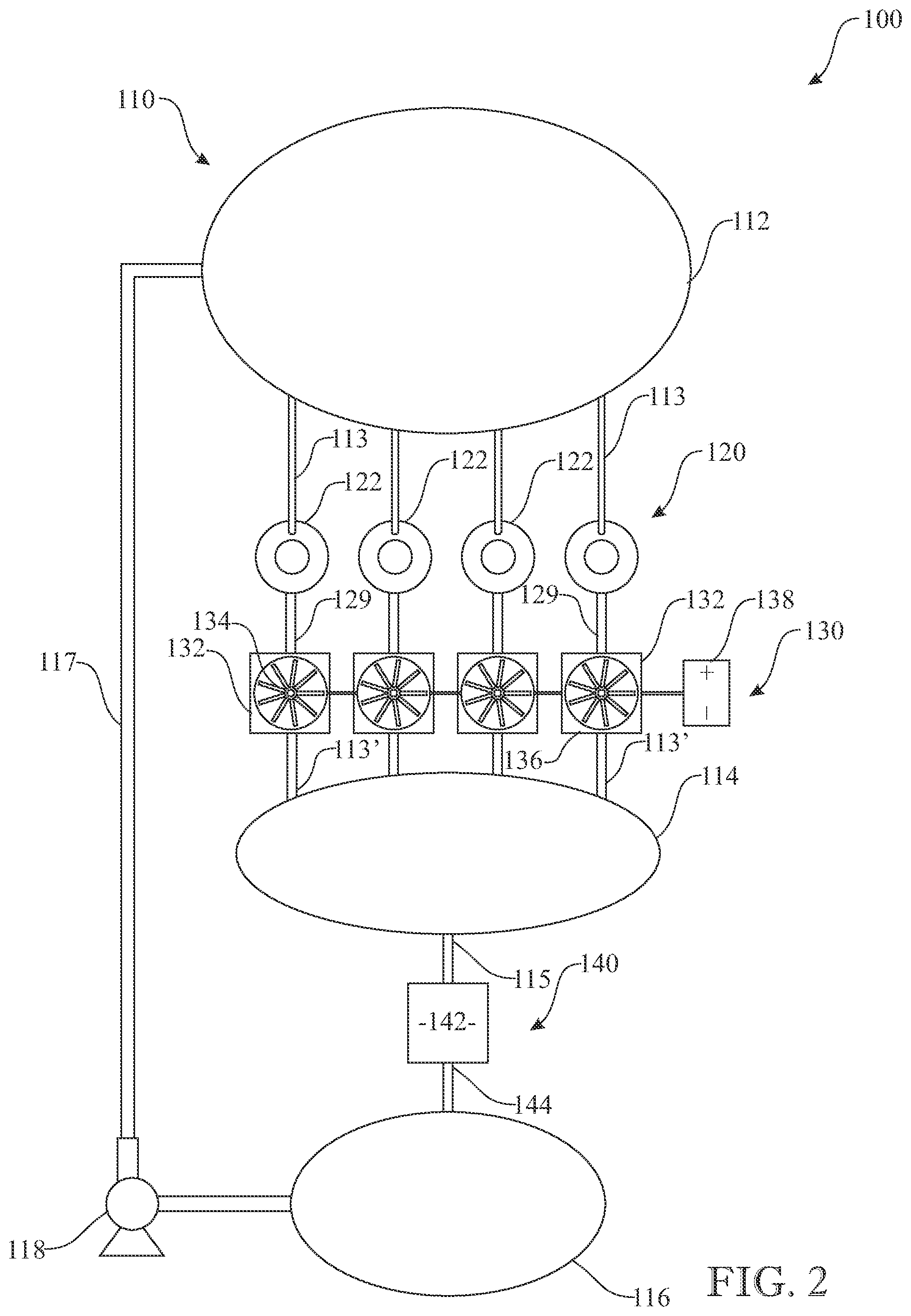 Patent US12104567 Figure 2 – Self-contained hydroelectricity generating system