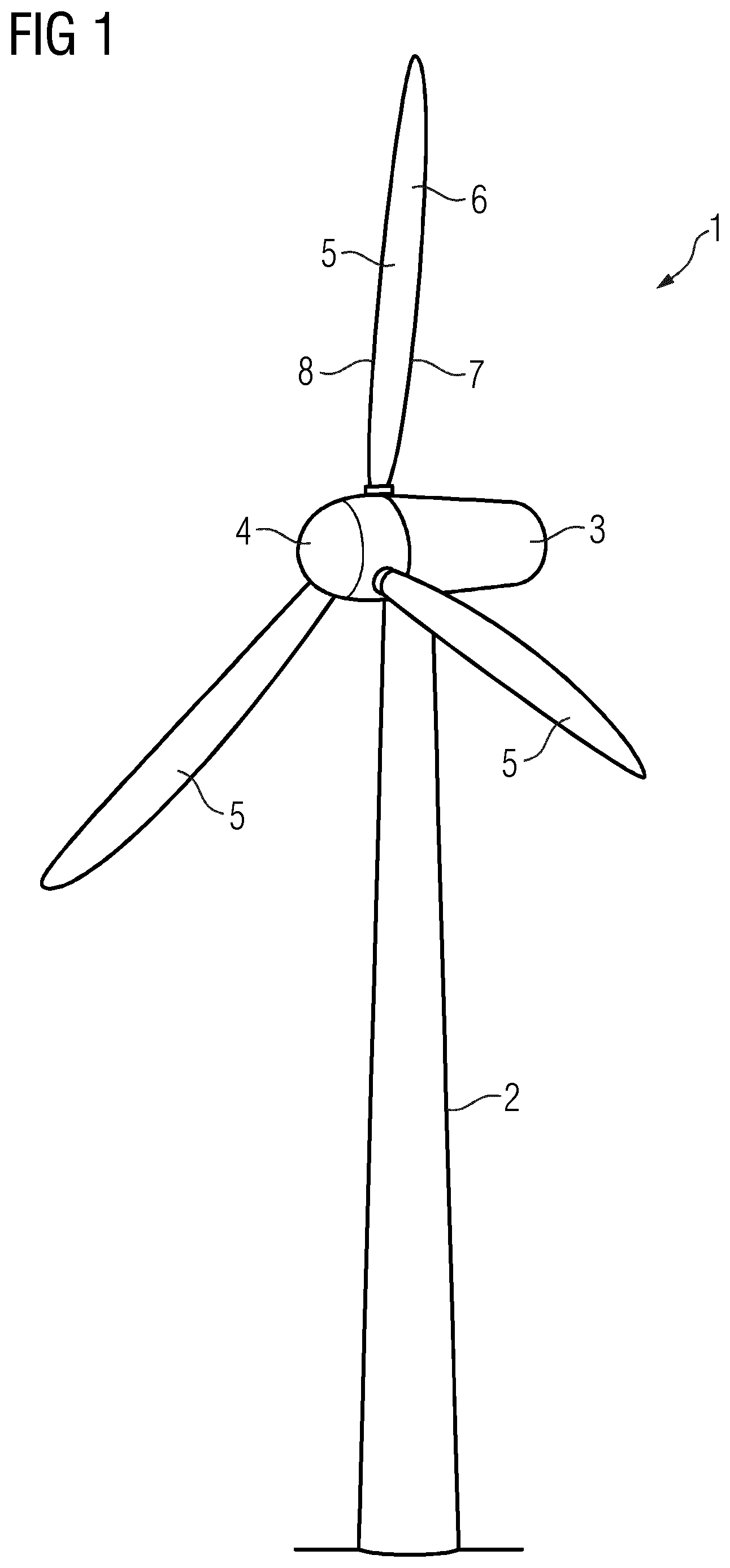 Patent US12104570 Figure 1 – Turbine blade for a wind turbine