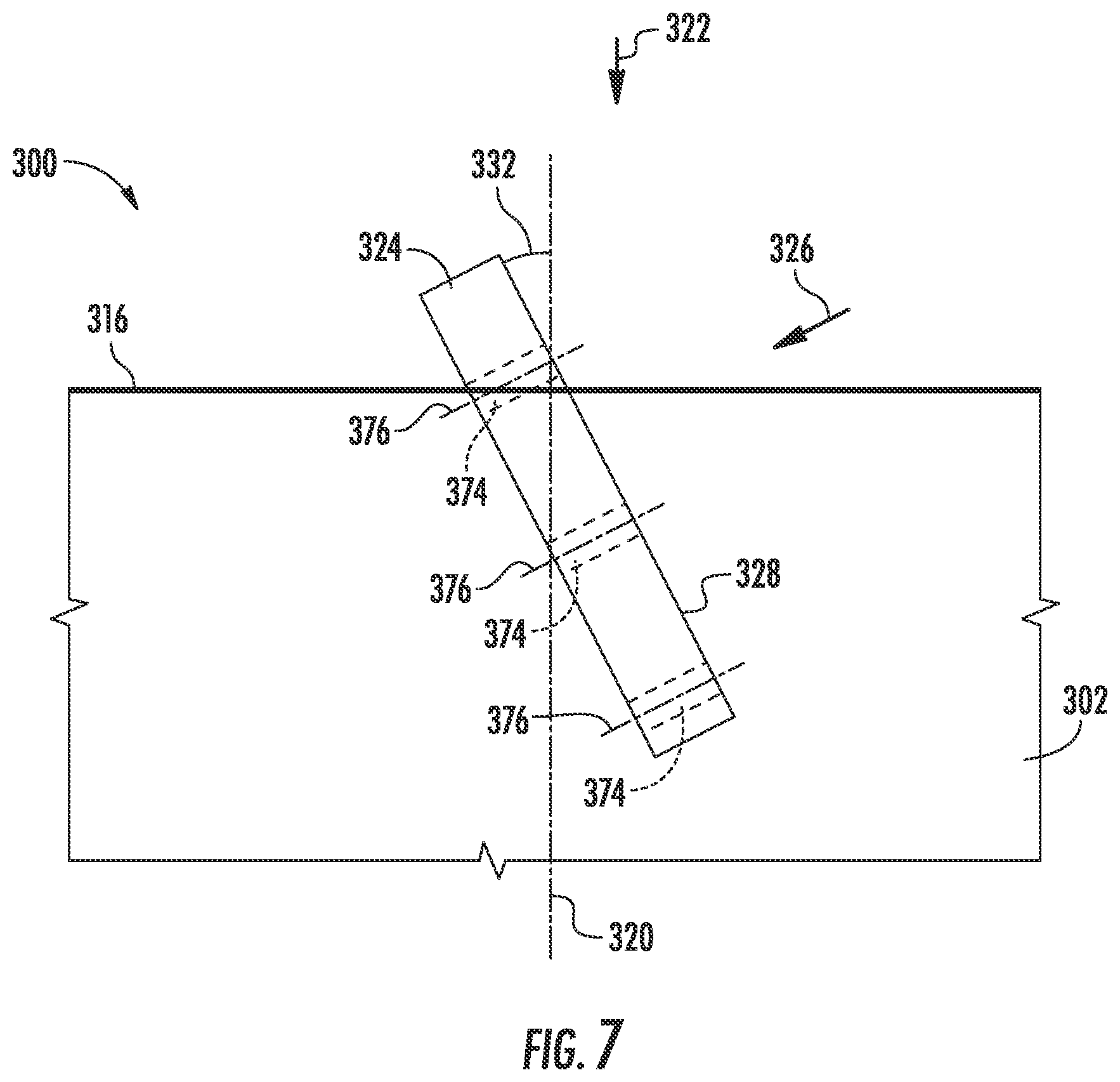 Patent US12104571 Figure 7 – Rotor blade assembly for mitigating stall-induced vibrations