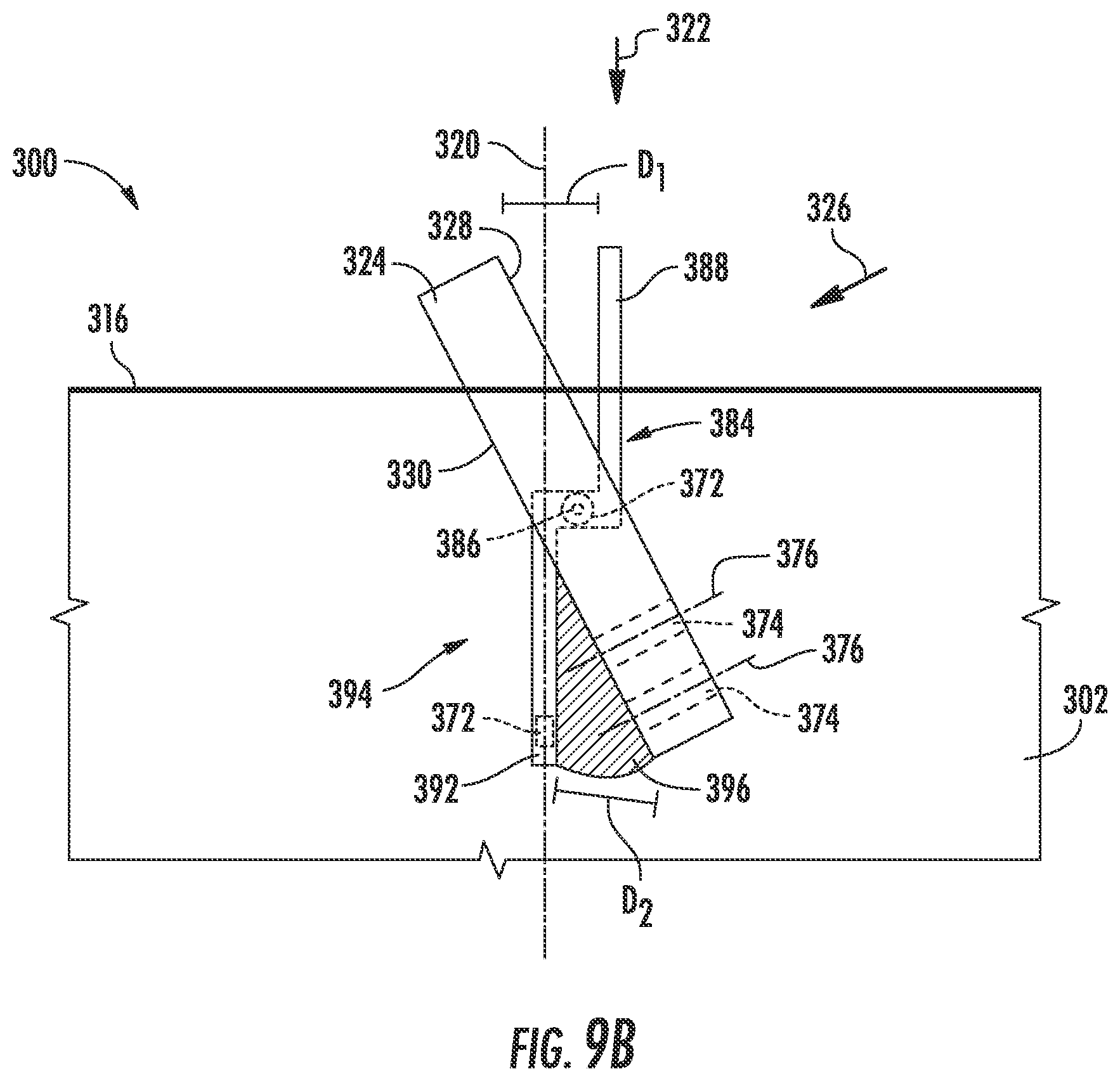 Patent US12104571 Figure 10 – Rotor blade assembly for mitigating stall-induced vibrations