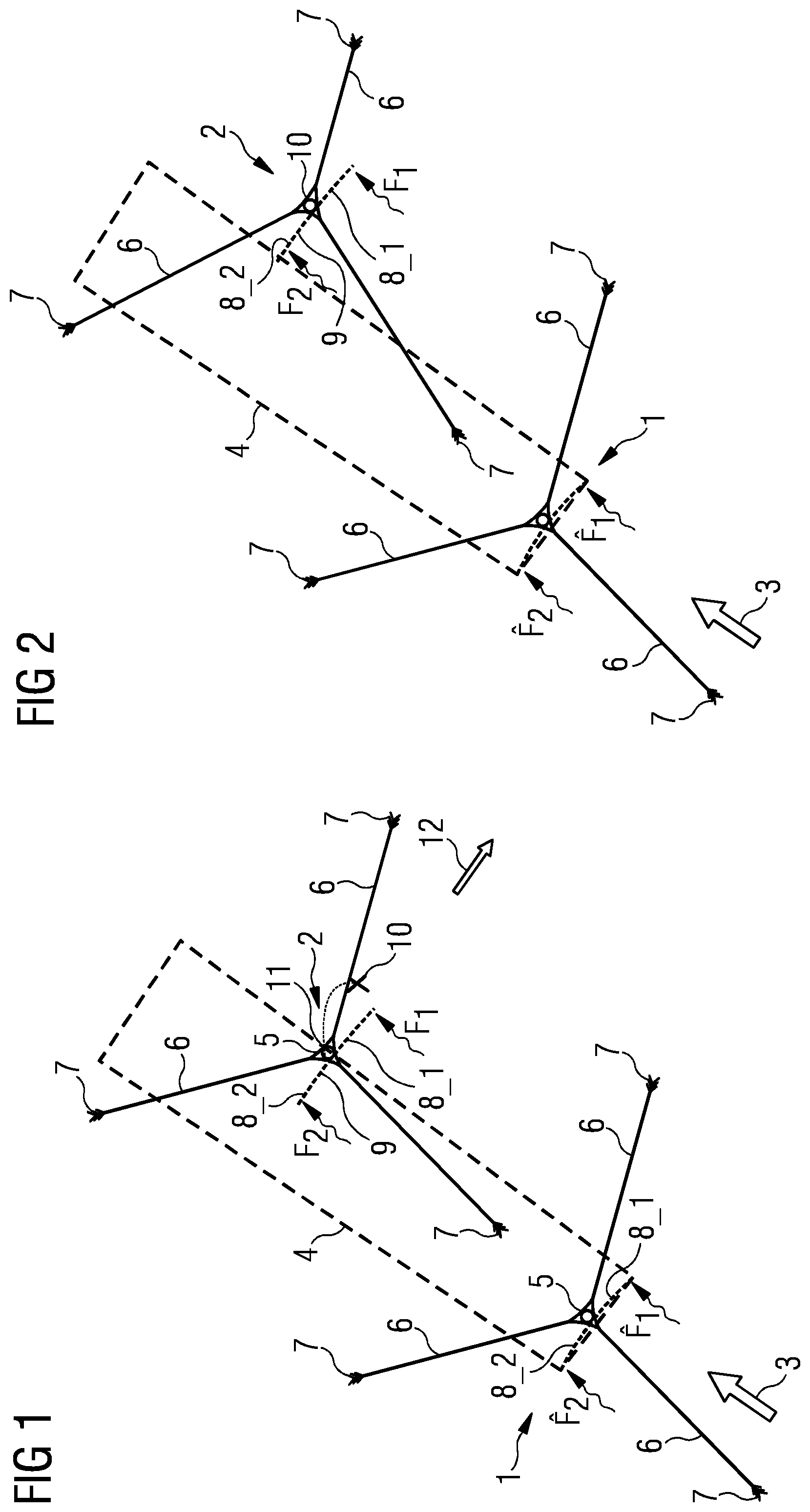 Patent US12104573 Figure 1 – Repositioning a floating offshore wind turbine