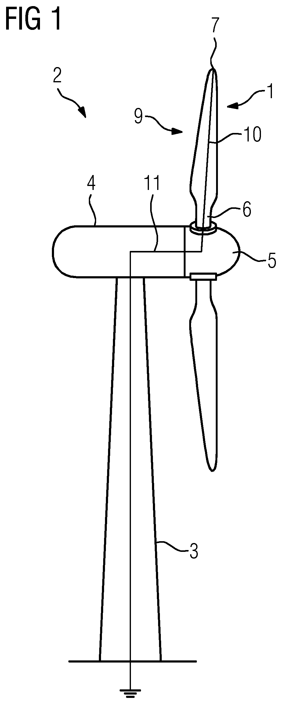 Patent US12104577 Figure 1 – Blade for a wind turbine and wind turbine