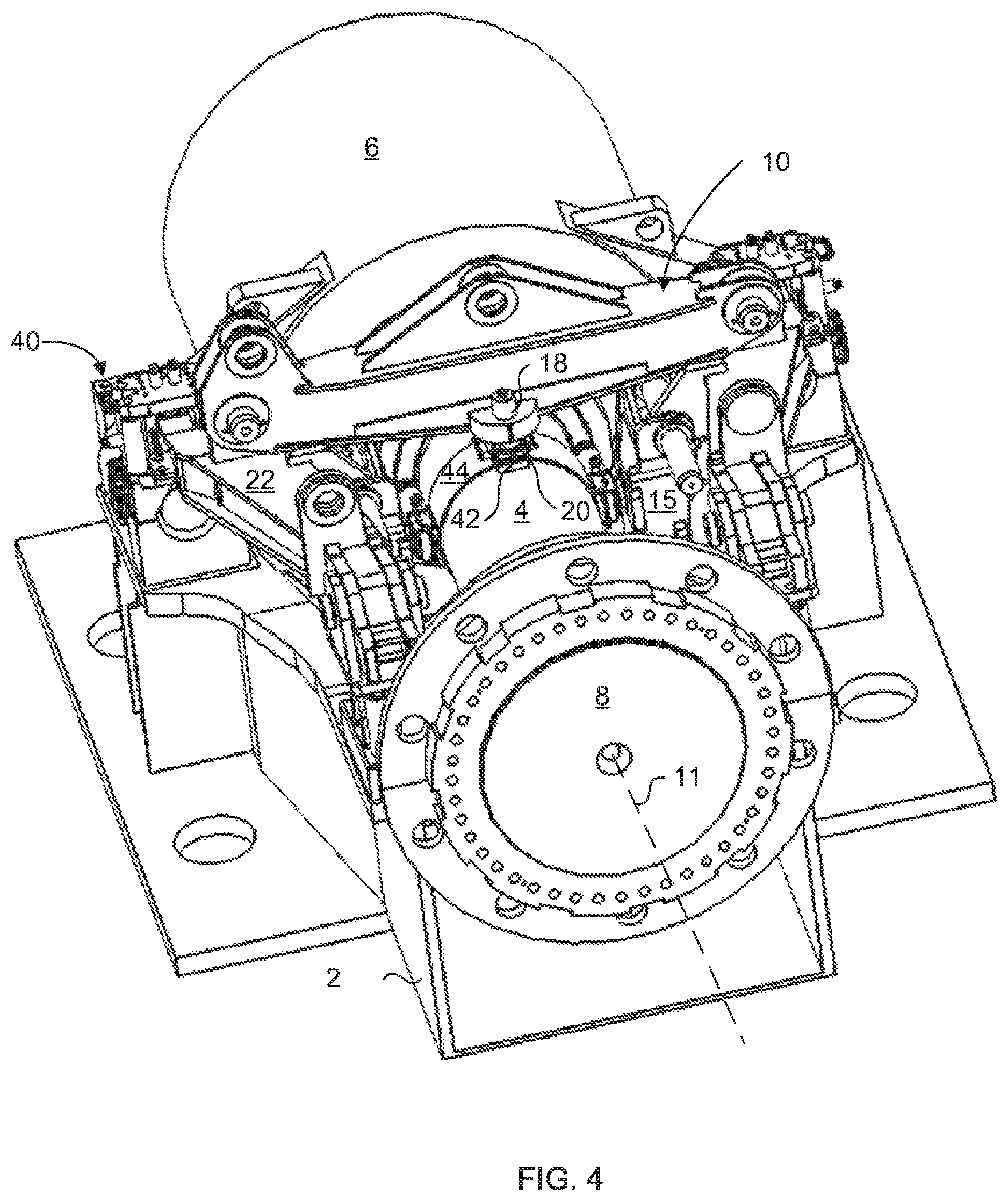 Patent US12104578 Figure 4 – Main shaft fixture