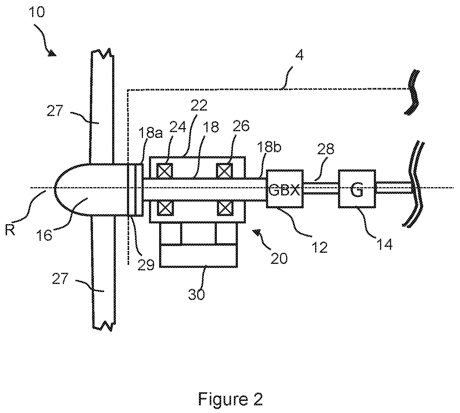 Patent US12104580 Figure 2 – Main bearing housing of a wind turbine