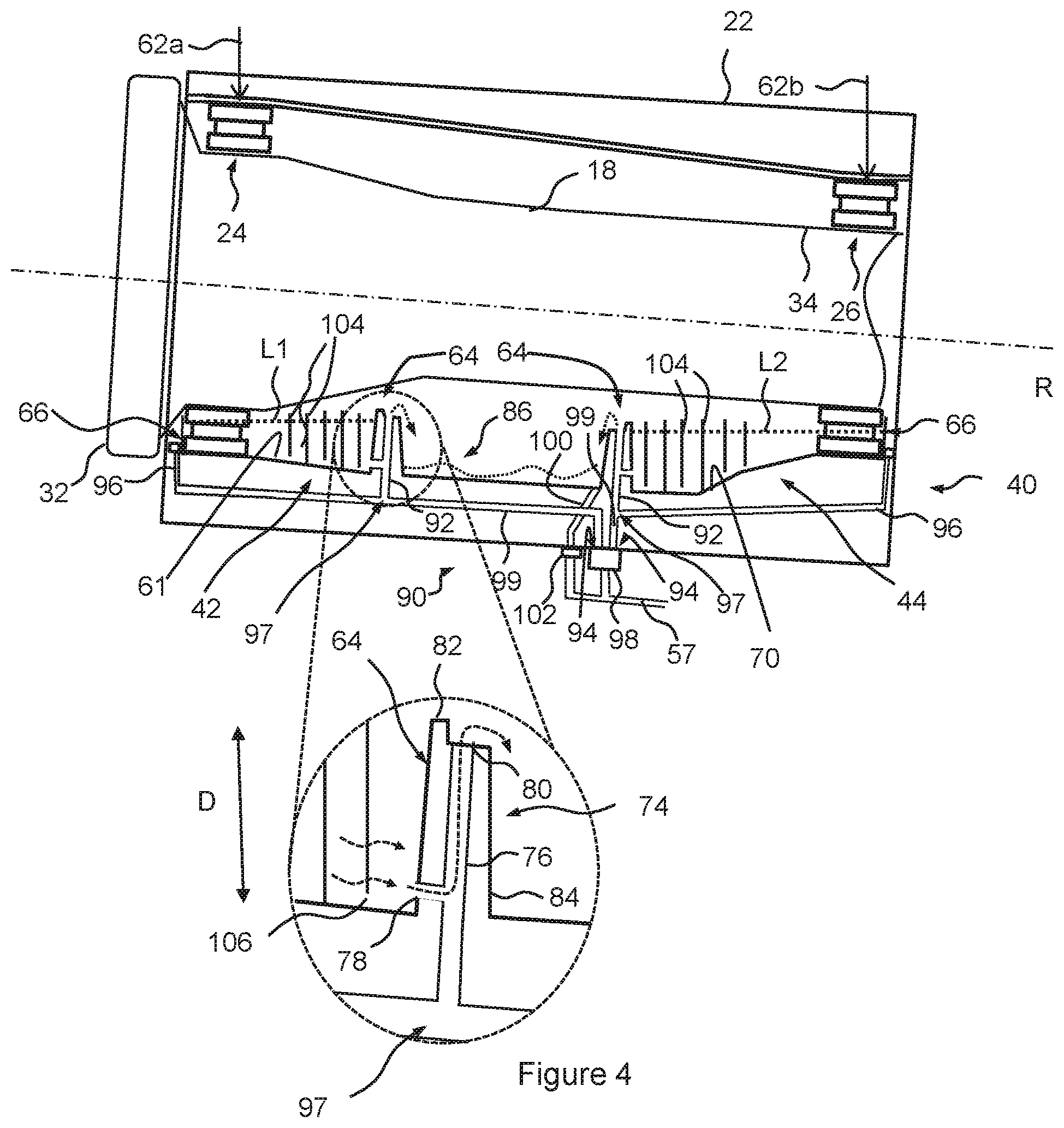 Patent US12104580 Figure 4 – Main bearing housing of a wind turbine