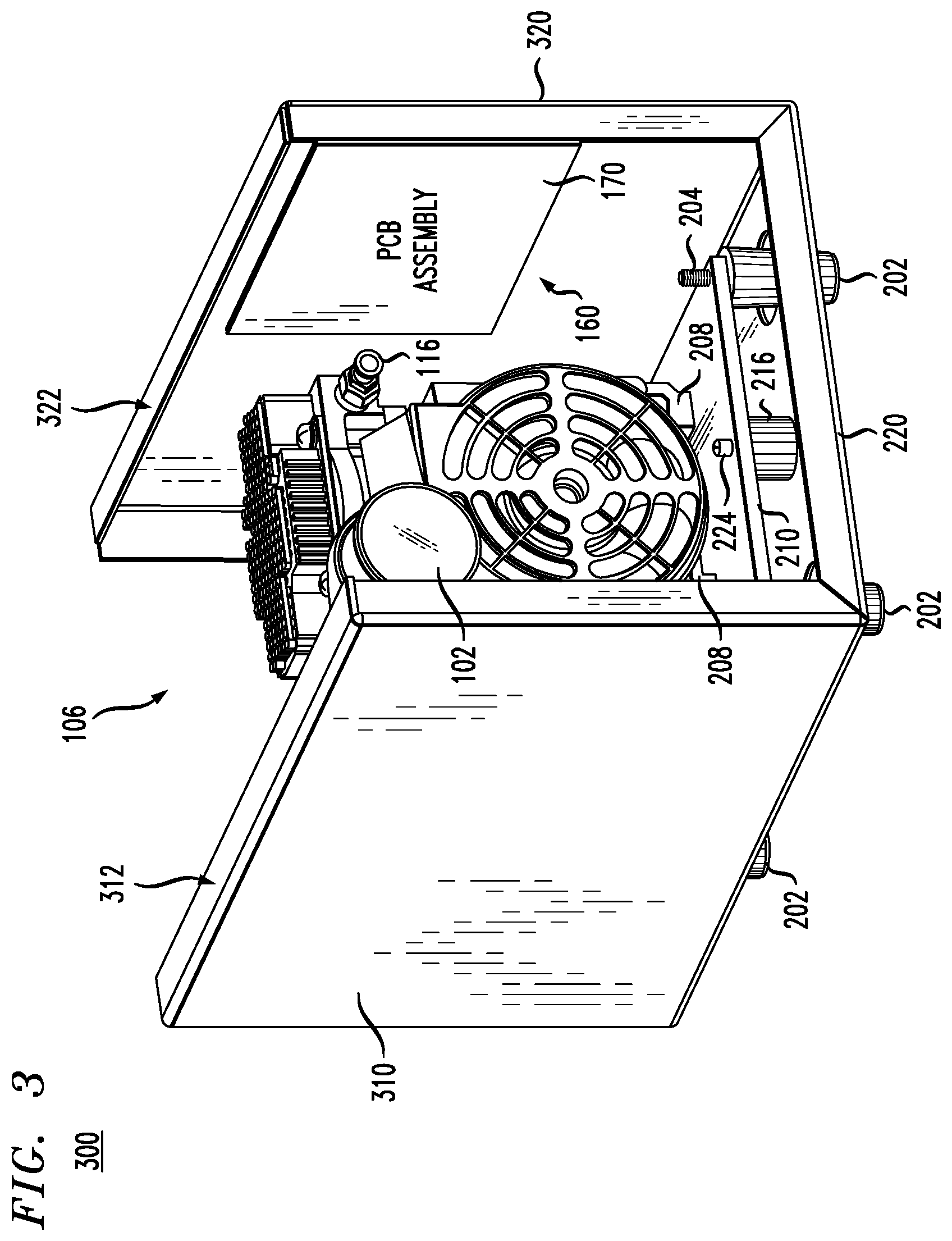 Patent US12104585 Figure 3 – Vibration isolation to protect electrical circuits from vibration-induced damage