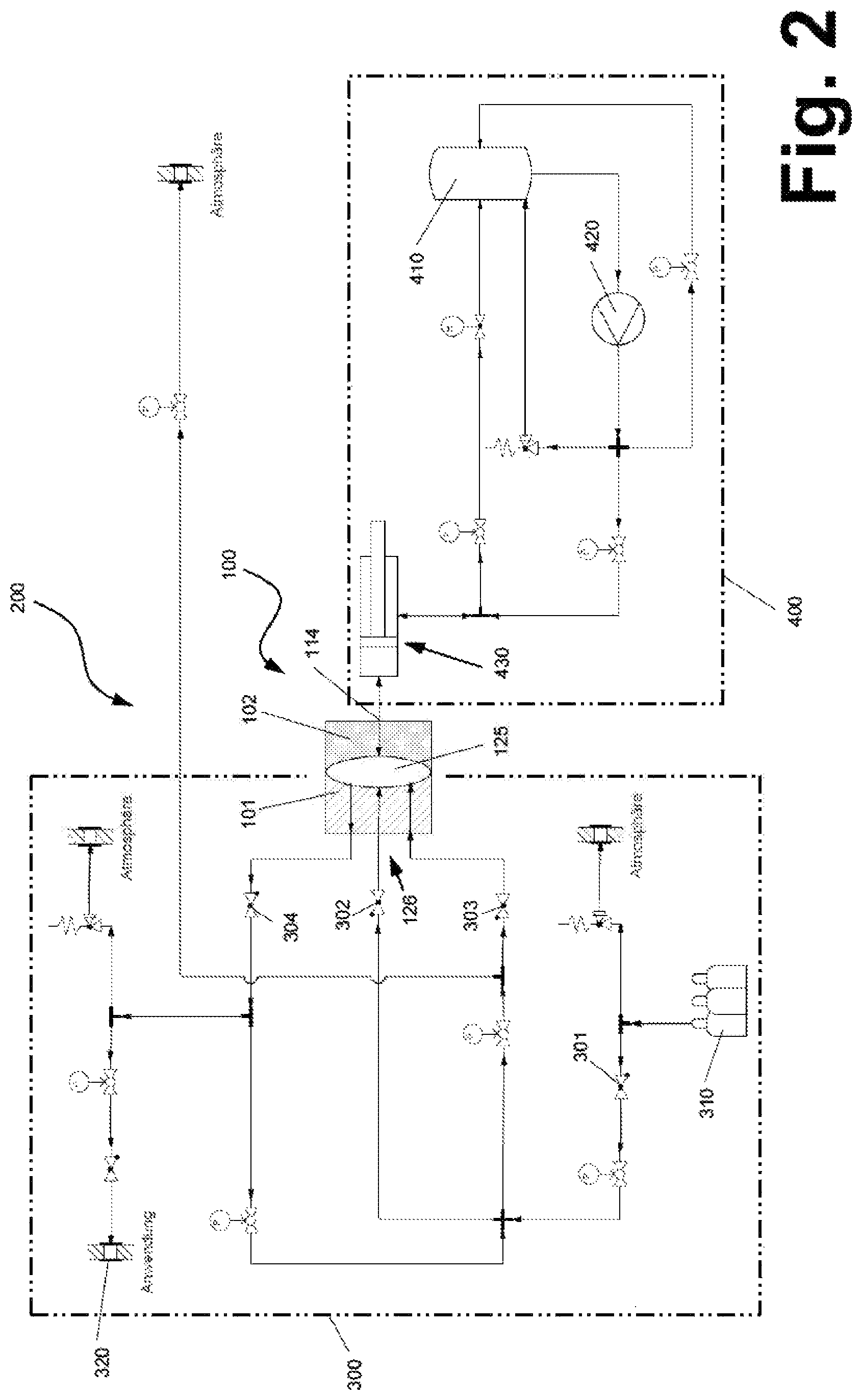 Patent US12104586 Figure 2 – High-pressure compressor and system with a high-pressure compressor