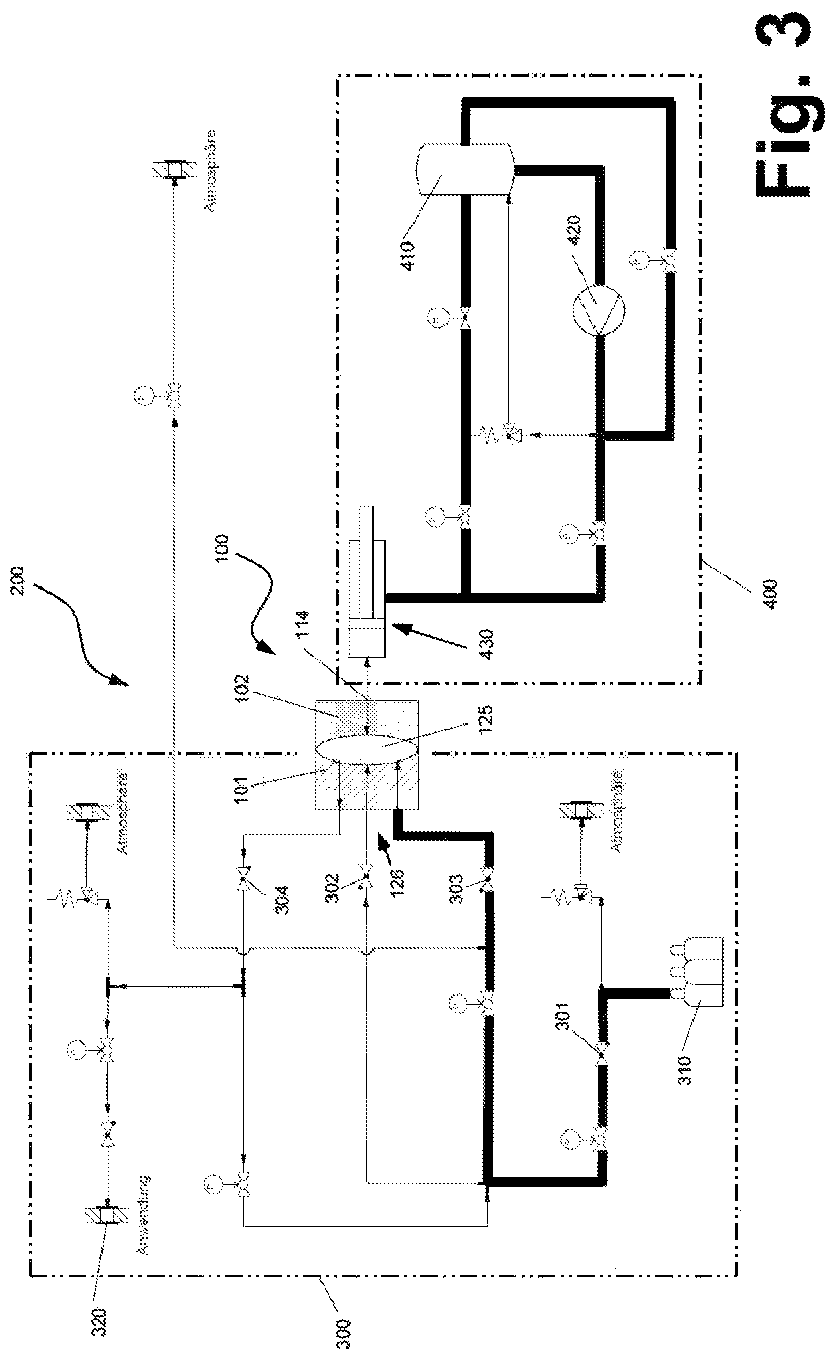 Patent US12104586 Figure 3 – High-pressure compressor and system with a high-pressure compressor