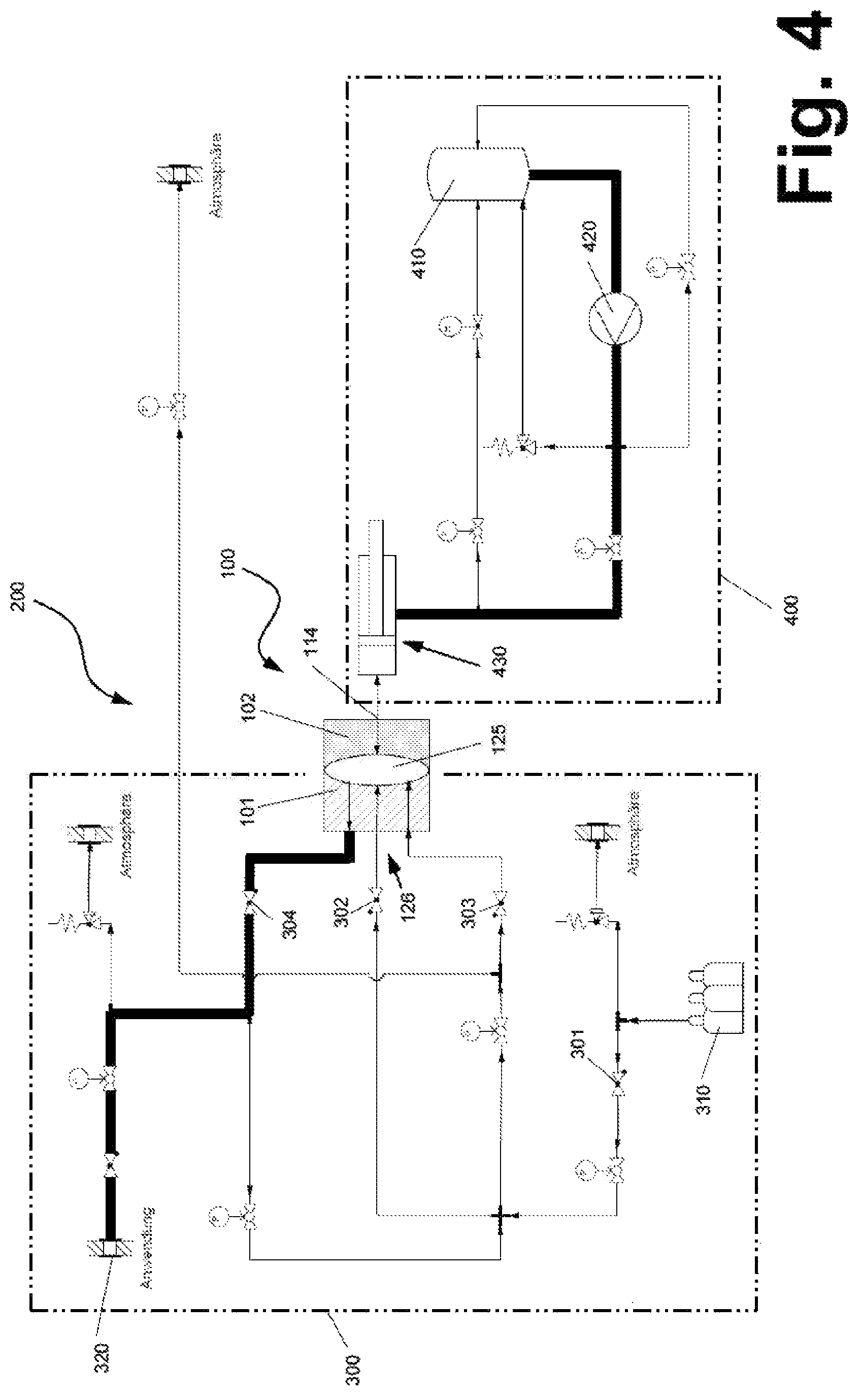 Patent US12104586 Figure 4 – High-pressure compressor and system with a high-pressure compressor