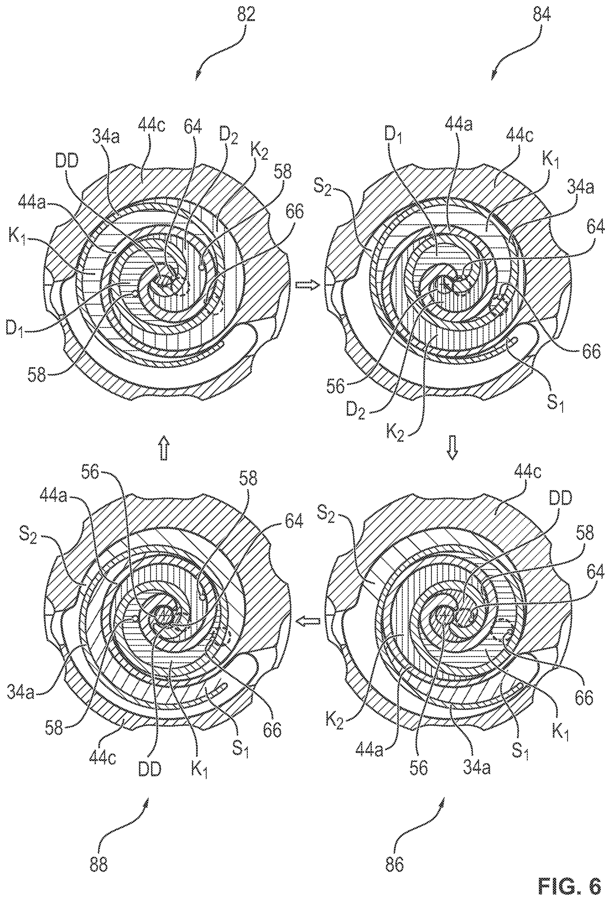 Patent US12104593 Figure 6 – Scroll compressor of an electrical refrigerant drive and electrical refrigerant drive