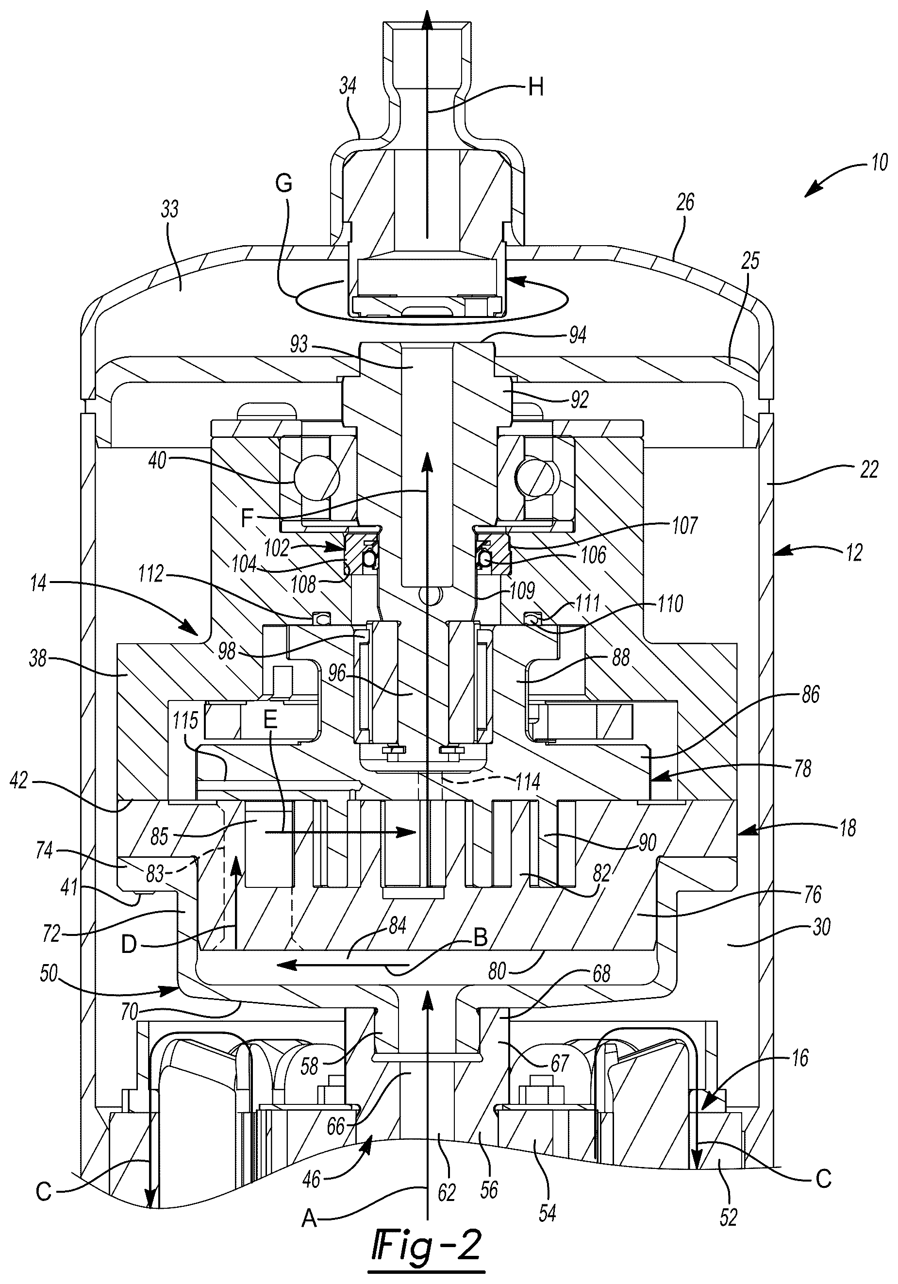 Patent US12104594 Figure 2 – Co-rotating compressor