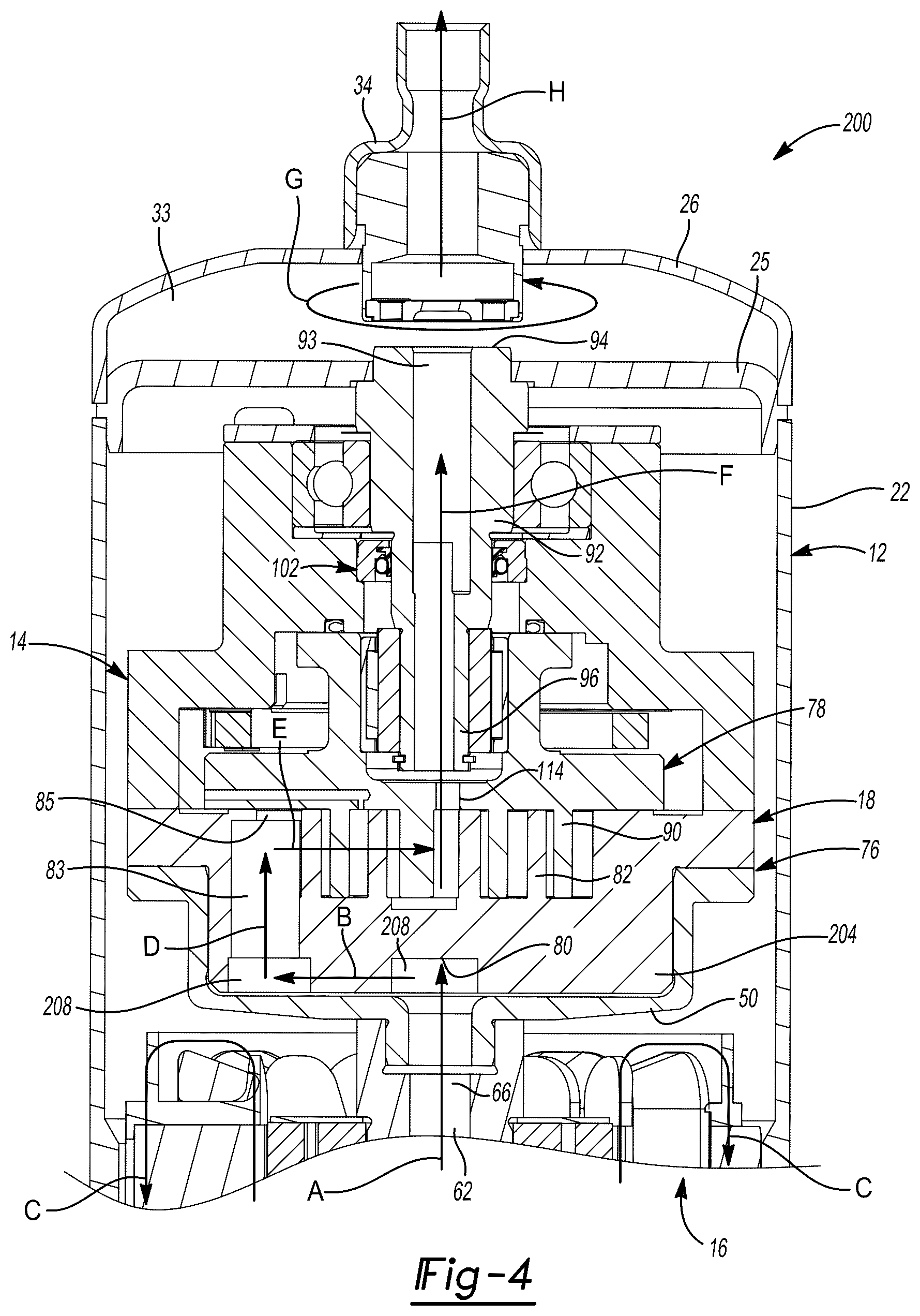 Patent US12104594 Figure 4 – Co-rotating compressor