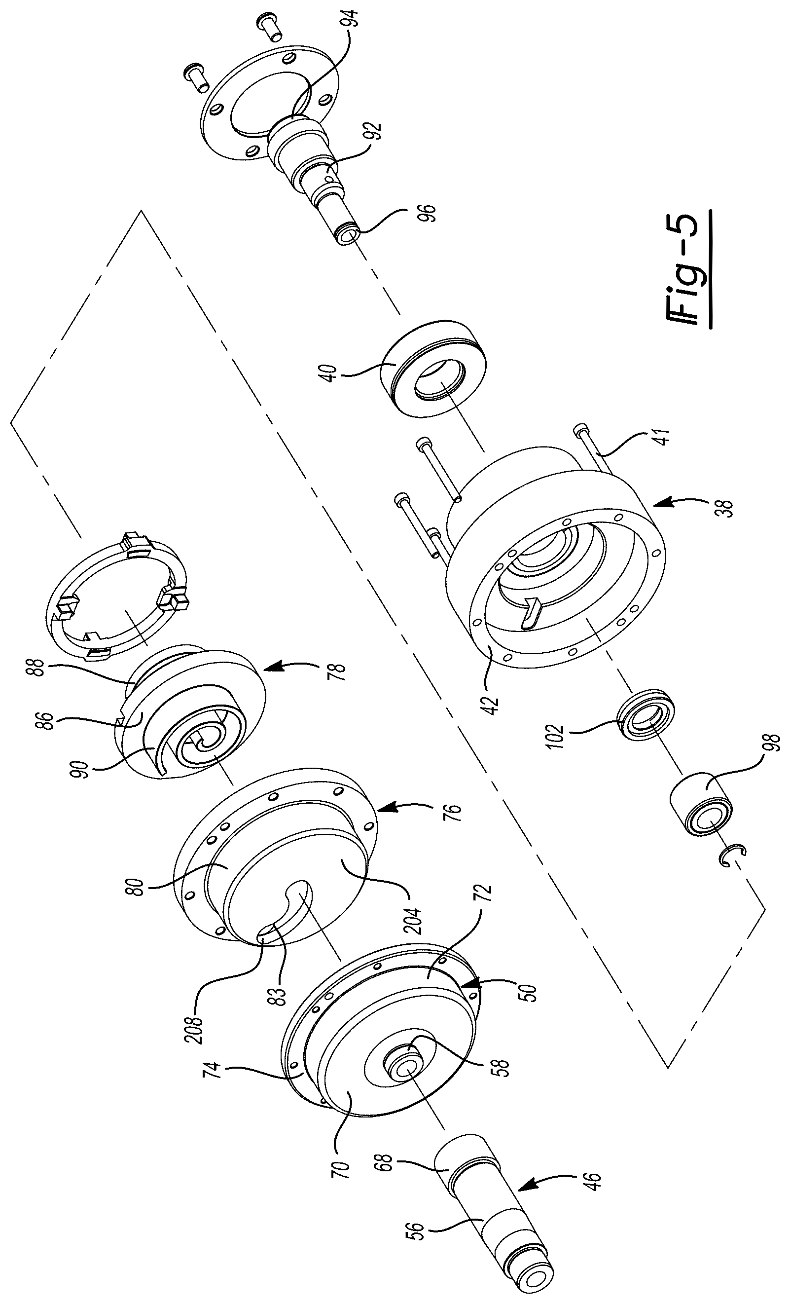 Patent US12104594 Figure 5 – Co-rotating compressor