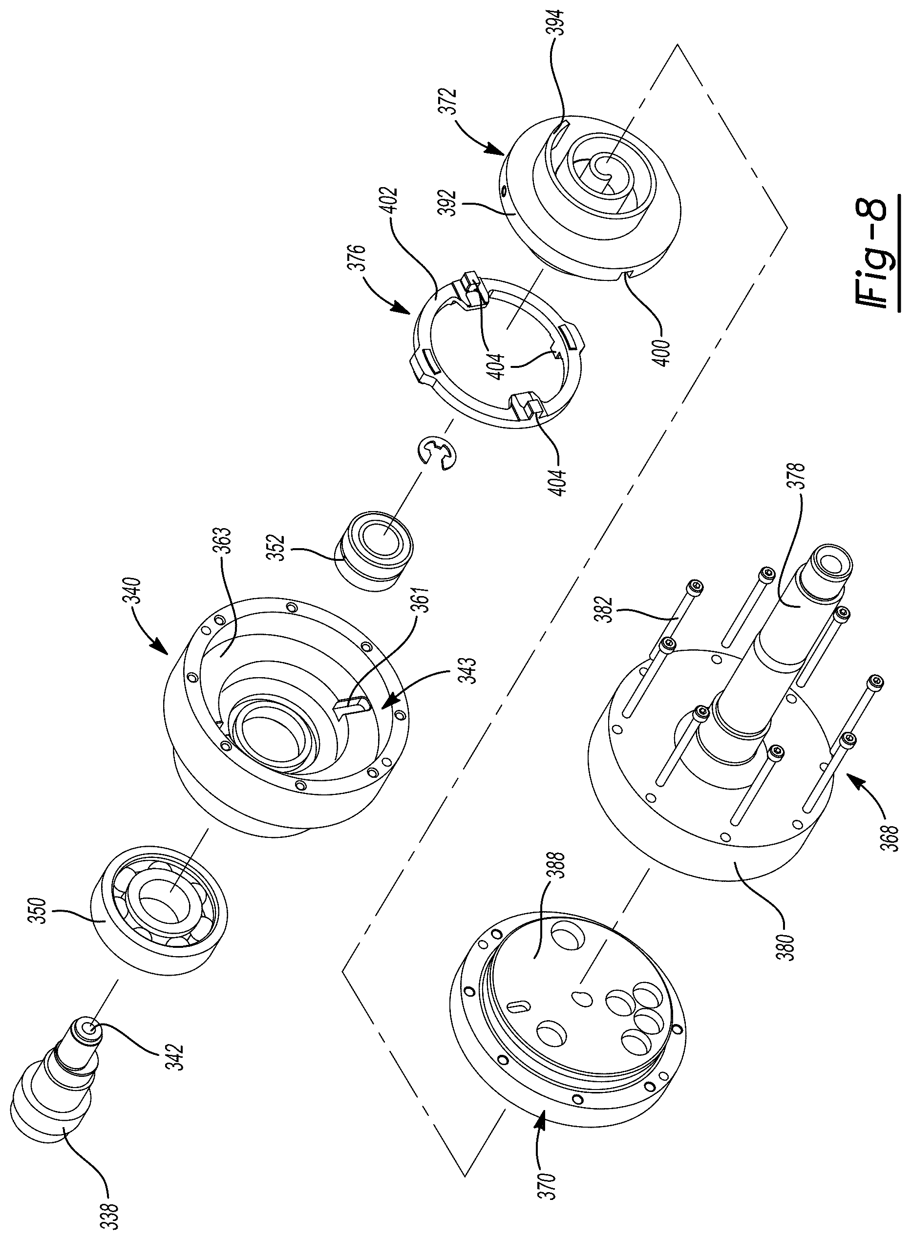 Patent US12104594 Figure 8 – Co-rotating compressor