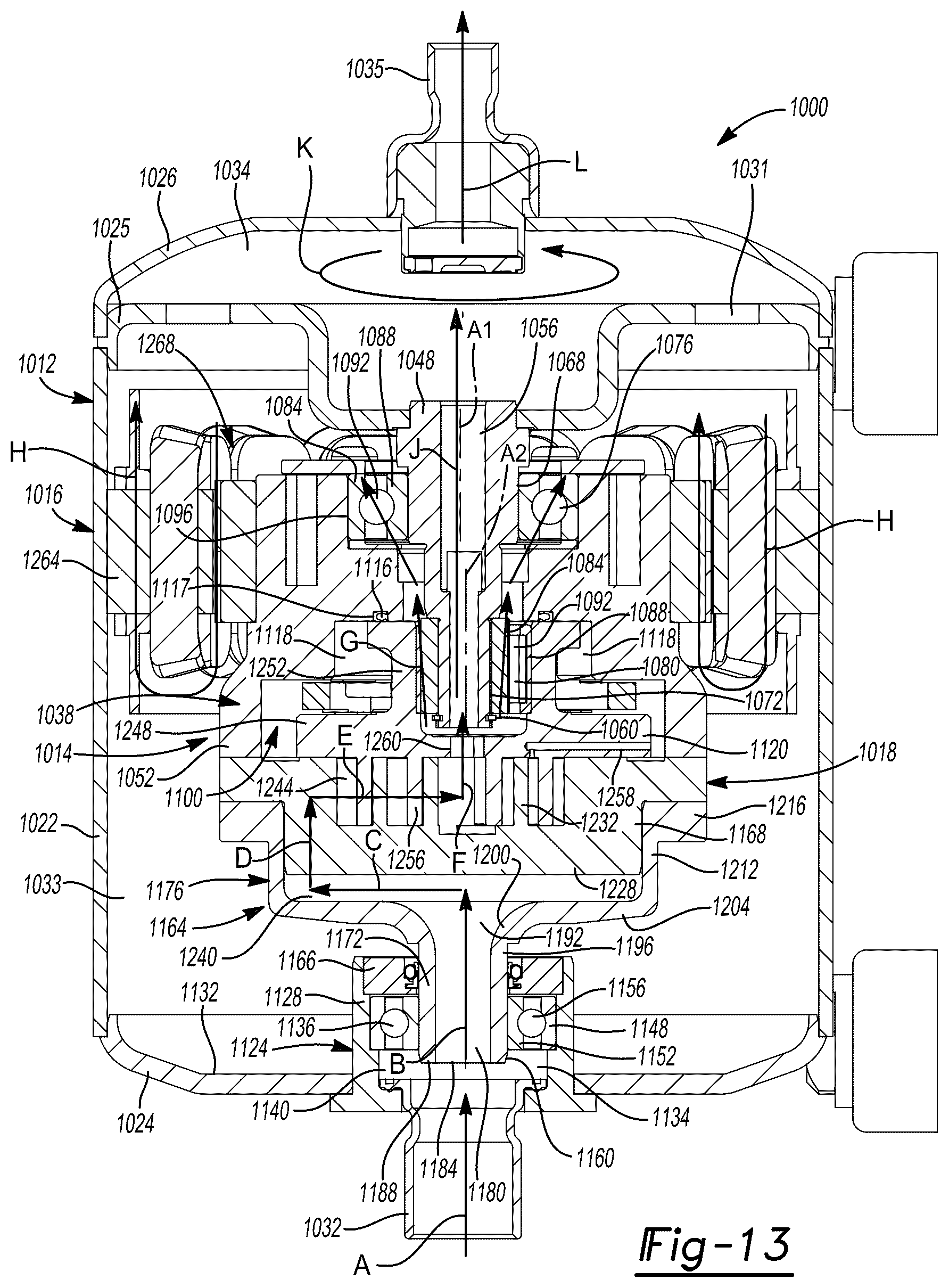 Patent US12104594 Figure 13 – Co-rotating compressor