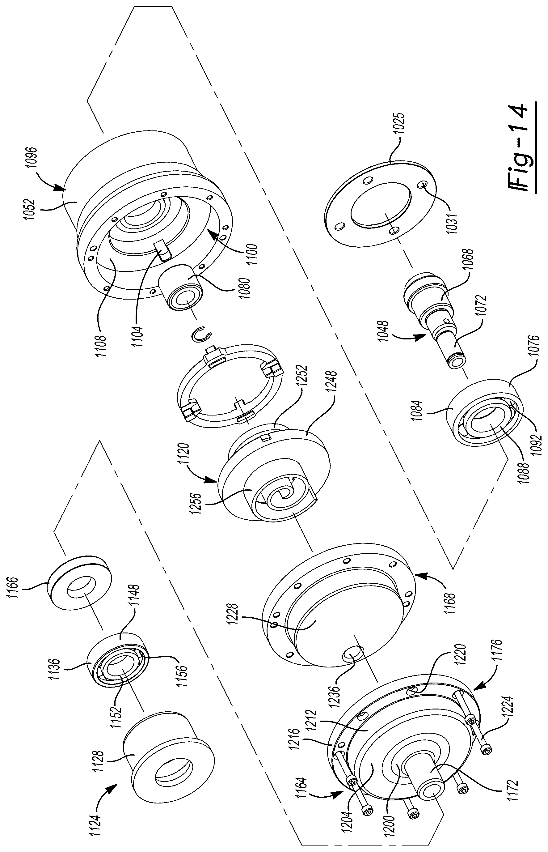 Patent US12104594 Figure 14 – Co-rotating compressor