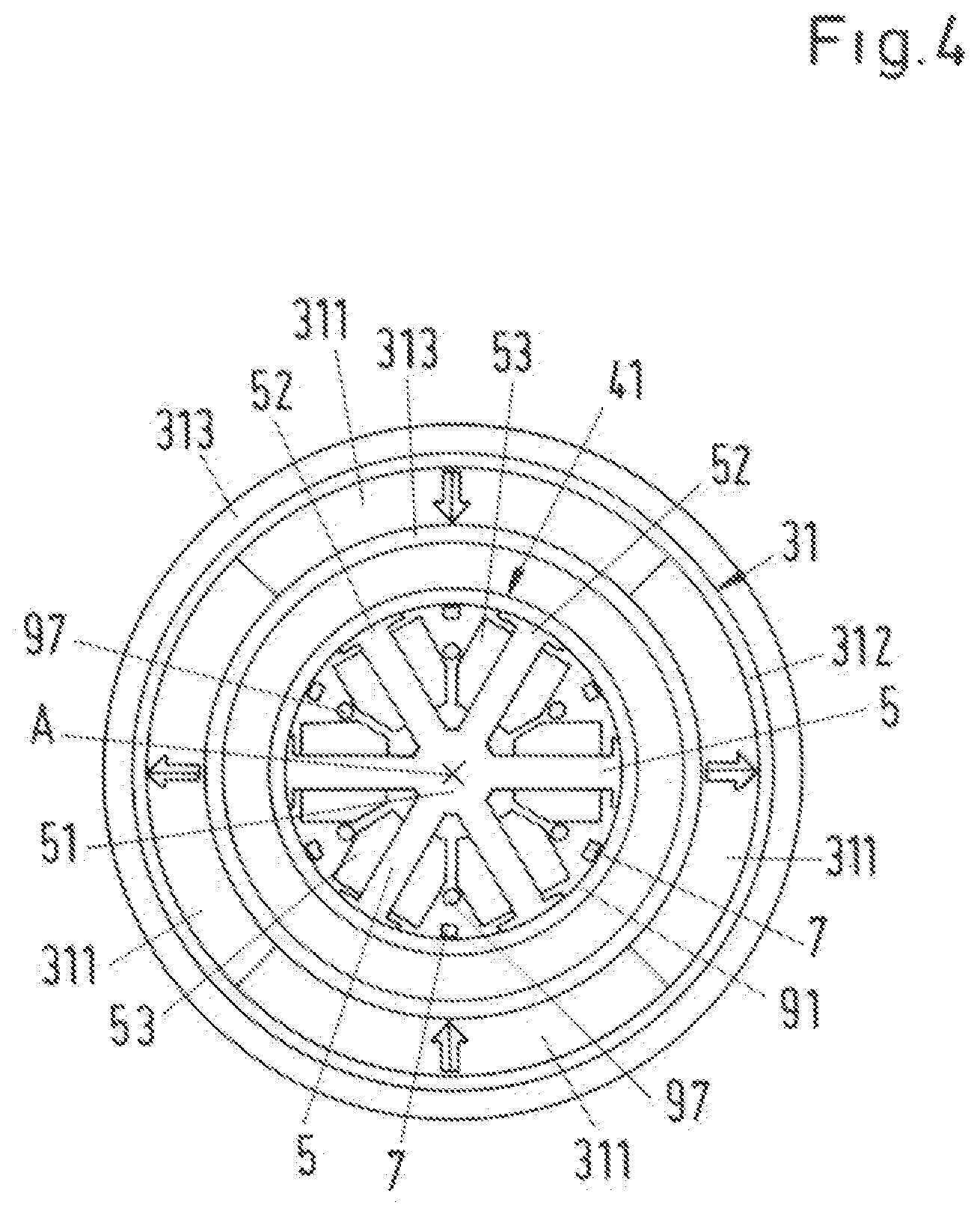 Patent US12104602 Figure 4 – Cross-flow fan