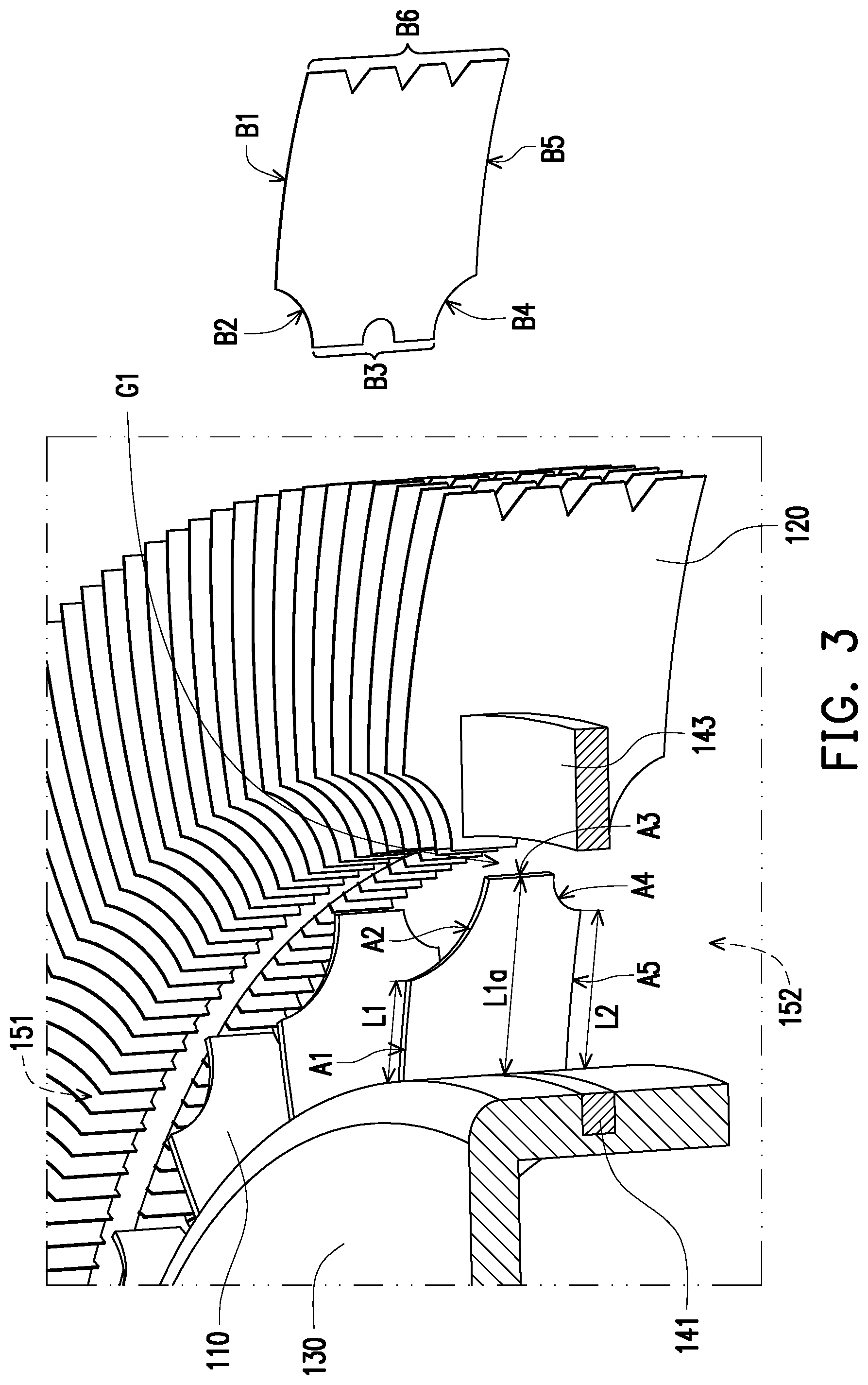 Patent US12104603 Figure 3 – Centrifugal heat dissipation fan
