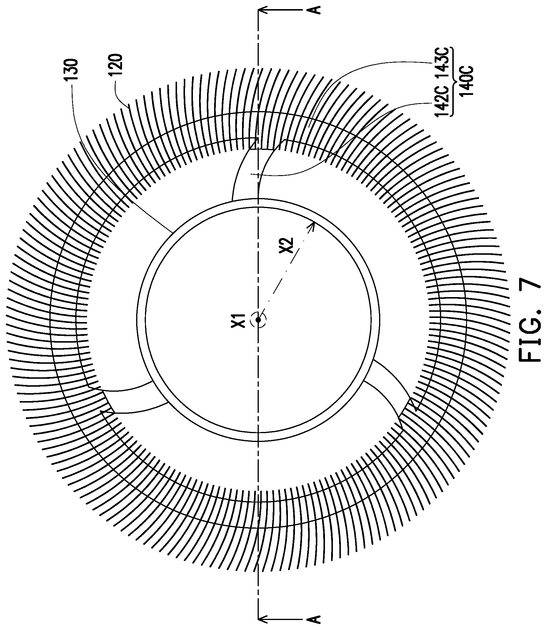 Patent US12104603 Figure 6 – Centrifugal heat dissipation fan
