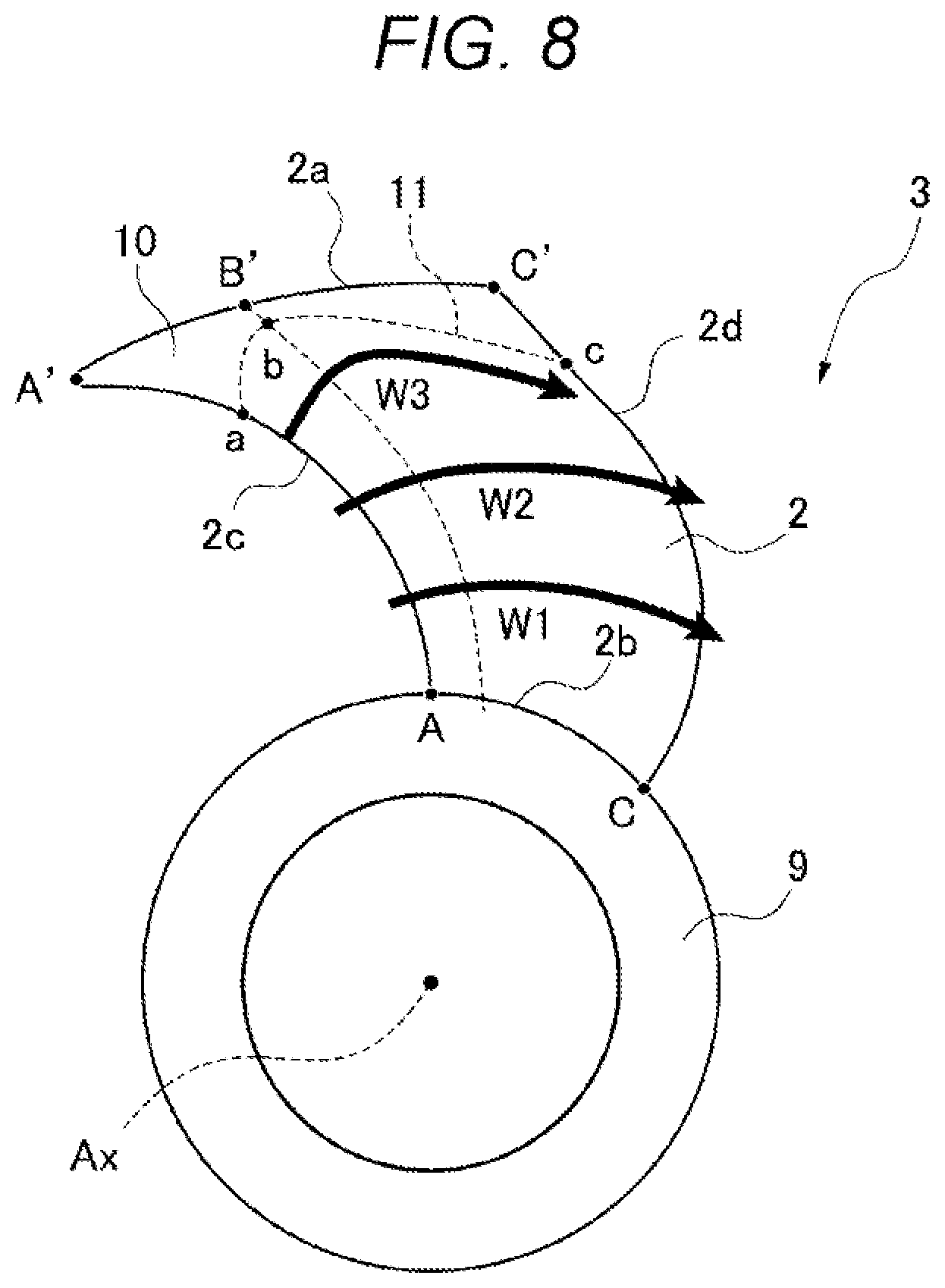 Patent US12104604 Figure 8 – Axial fan