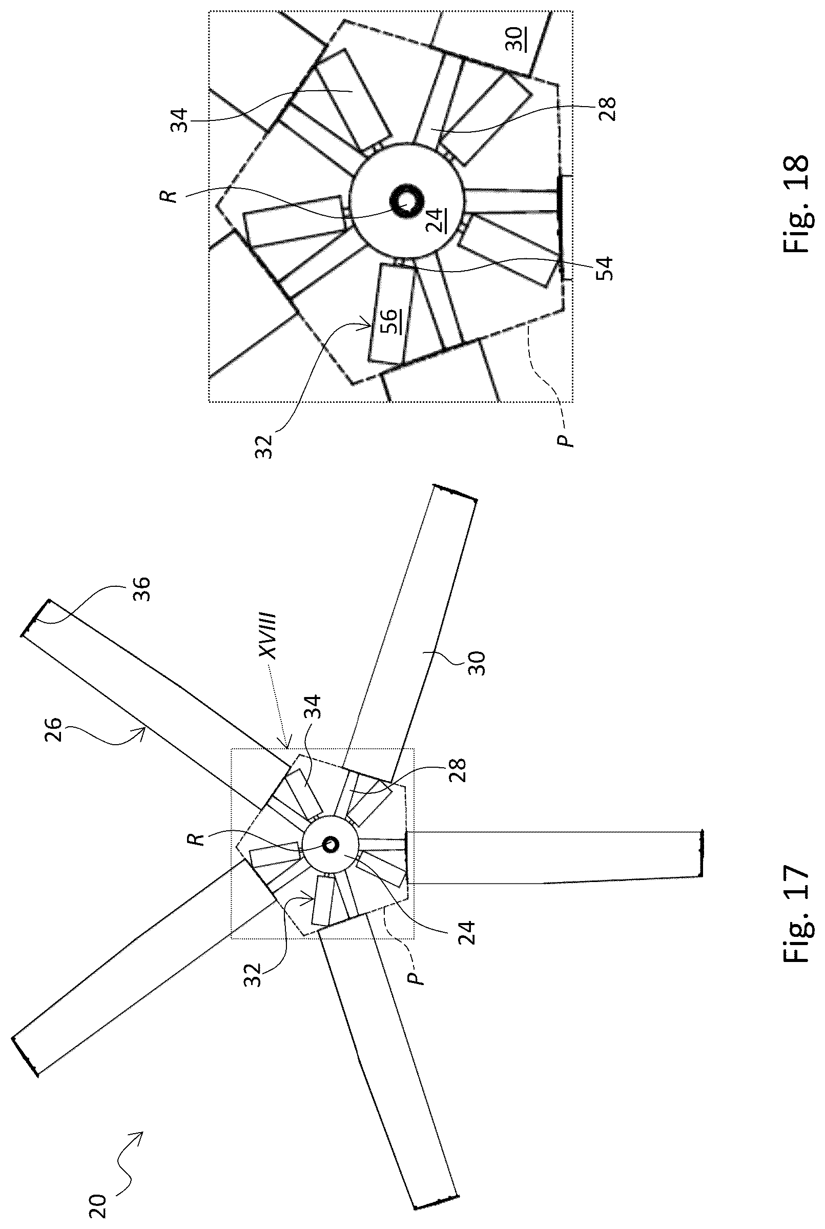 Patent US12104605 Figure 10 – Rotor and axial ventilator comprising an accessory axial fan
