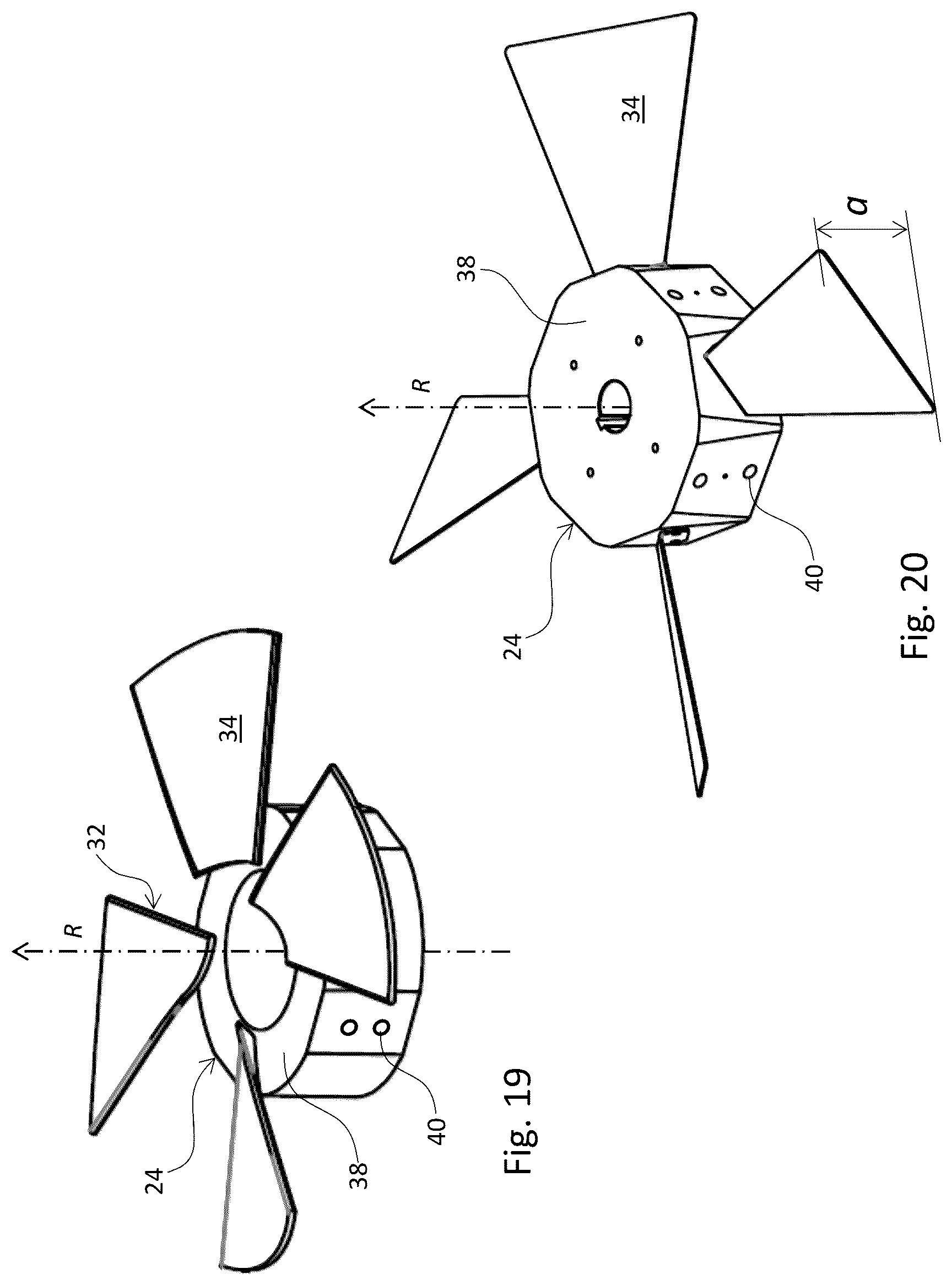 Patent US12104605 Figure 11 – Rotor and axial ventilator comprising an accessory axial fan