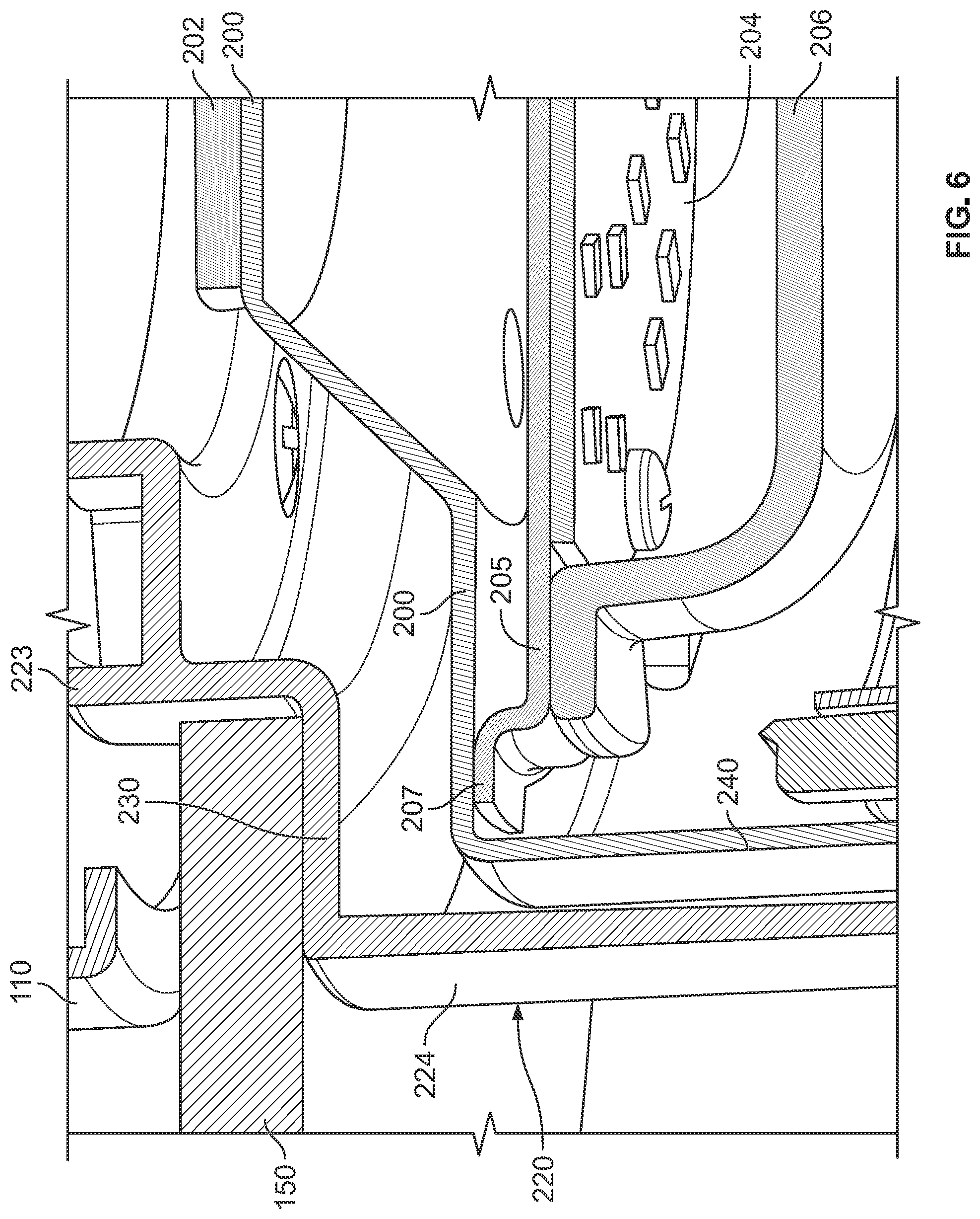 Patent US12104607 Figure 6 – Fan with a translucent blade support