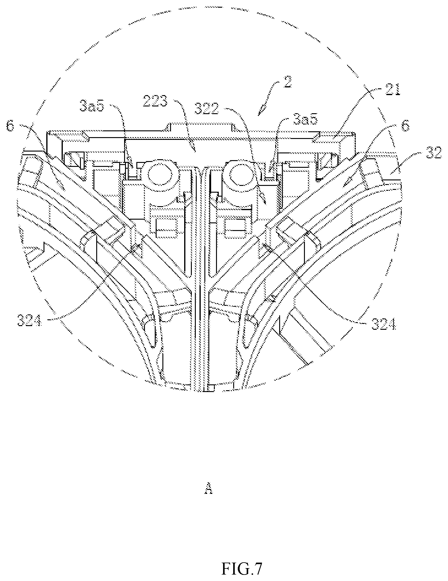 Patent US12104610 Figure 7 – Combined fan structure