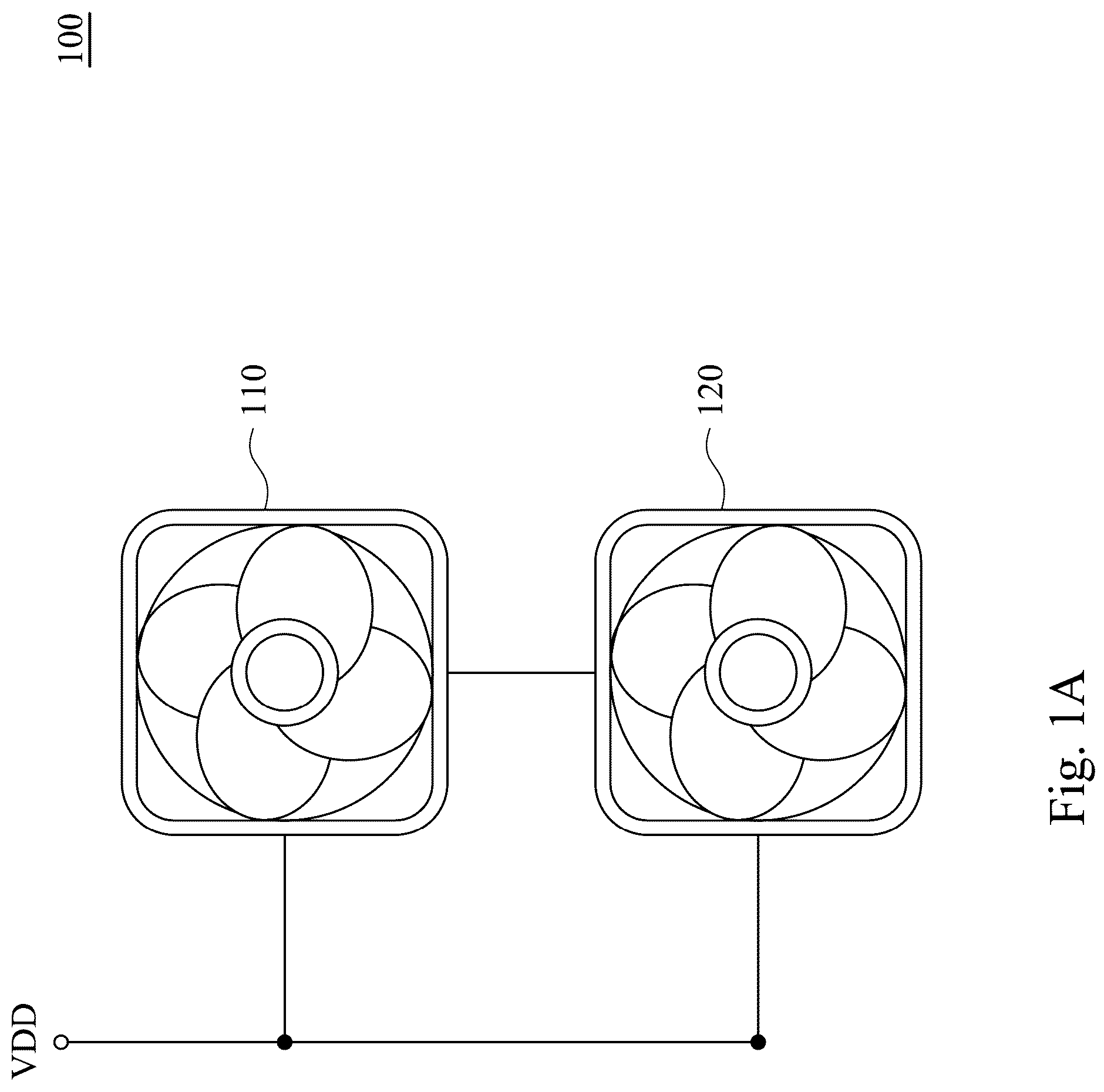 Patent US12104611 Figure 1 – Fan system and fan driving method