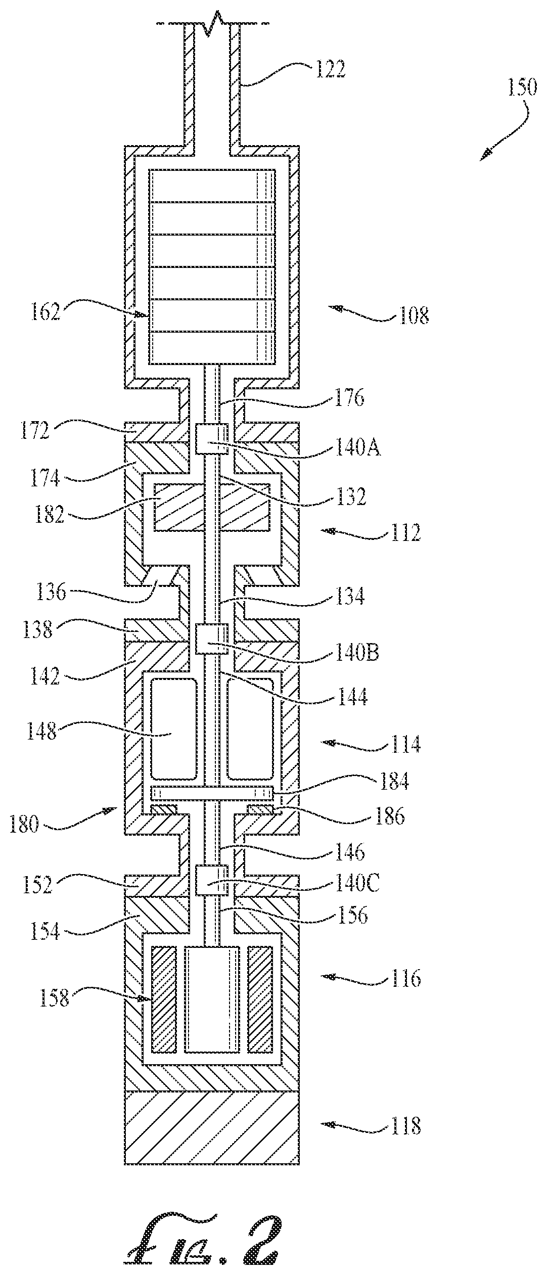 Patent US12104613 Figure 2 – Spring actuated axially locking shaft coupling for bi-directional loading