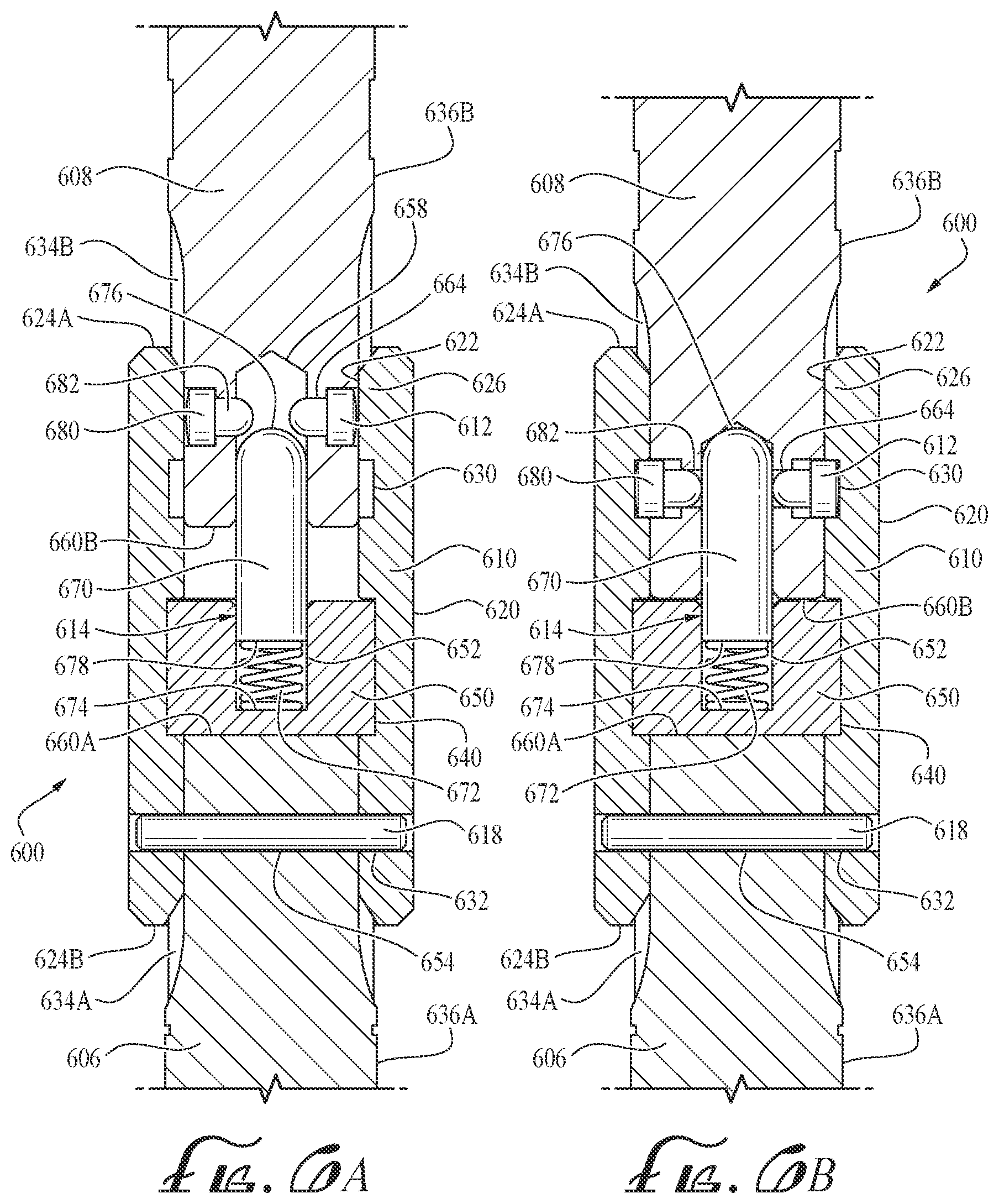 Patent US12104613 Figure 6 – Spring actuated axially locking shaft coupling for bi-directional loading