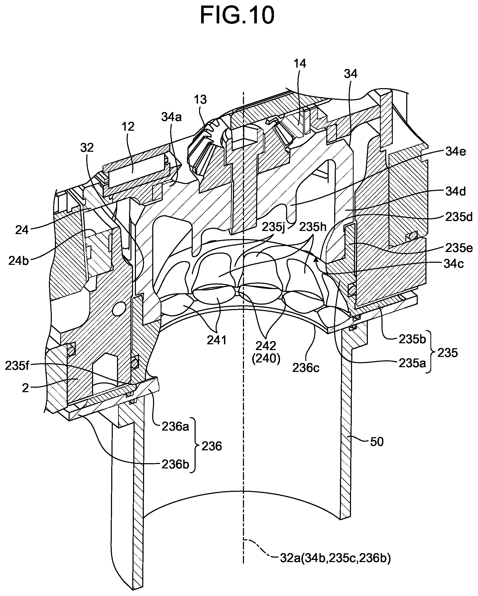 Patent US12104615 Figure 10 – Turbo type pump and fluid supply unit