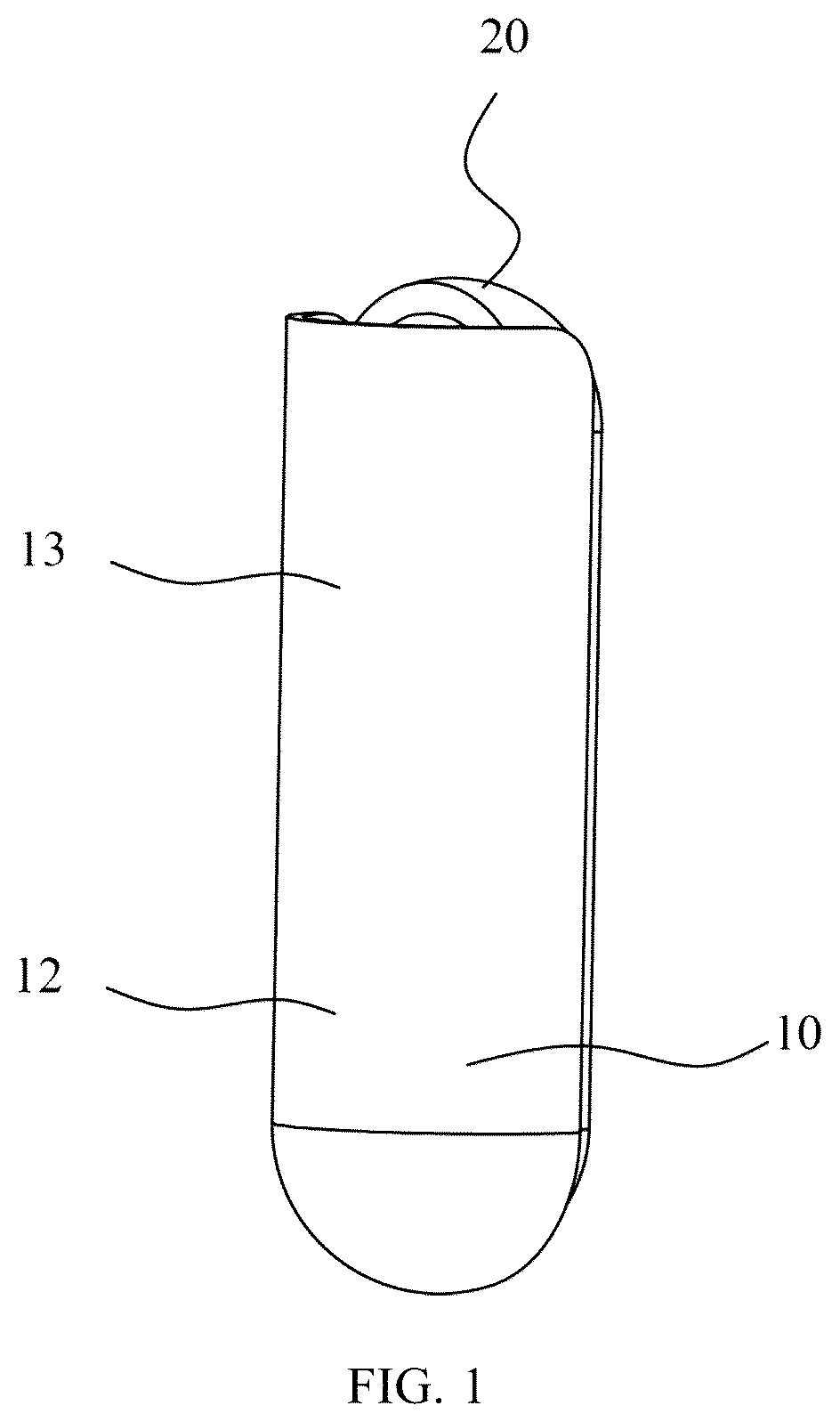 Patent US12104616 Figure 1 – Handheld fan
