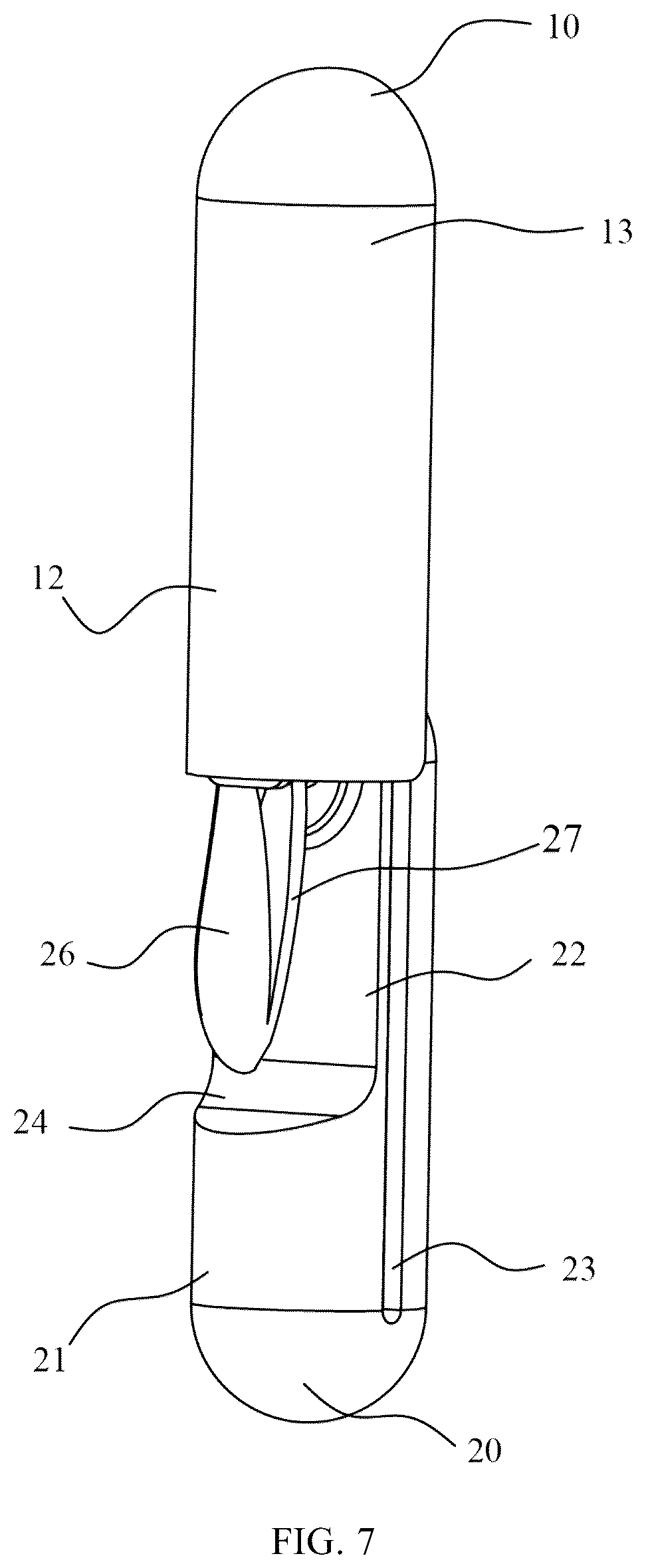 Patent US12104616 Figure 7 – Handheld fan