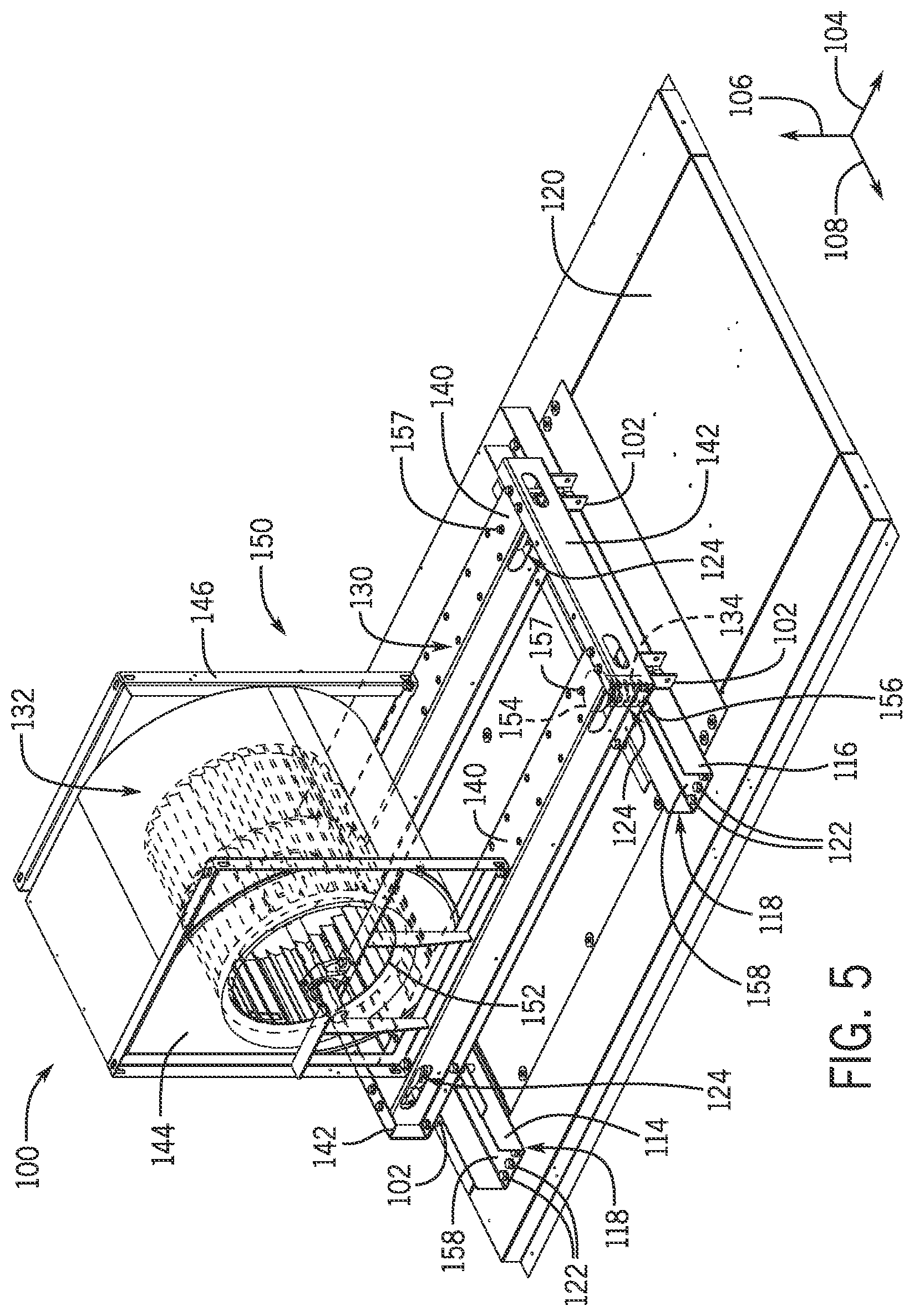 Patent US12104617 Figure 5 – Bracket assembly for an HVAC system