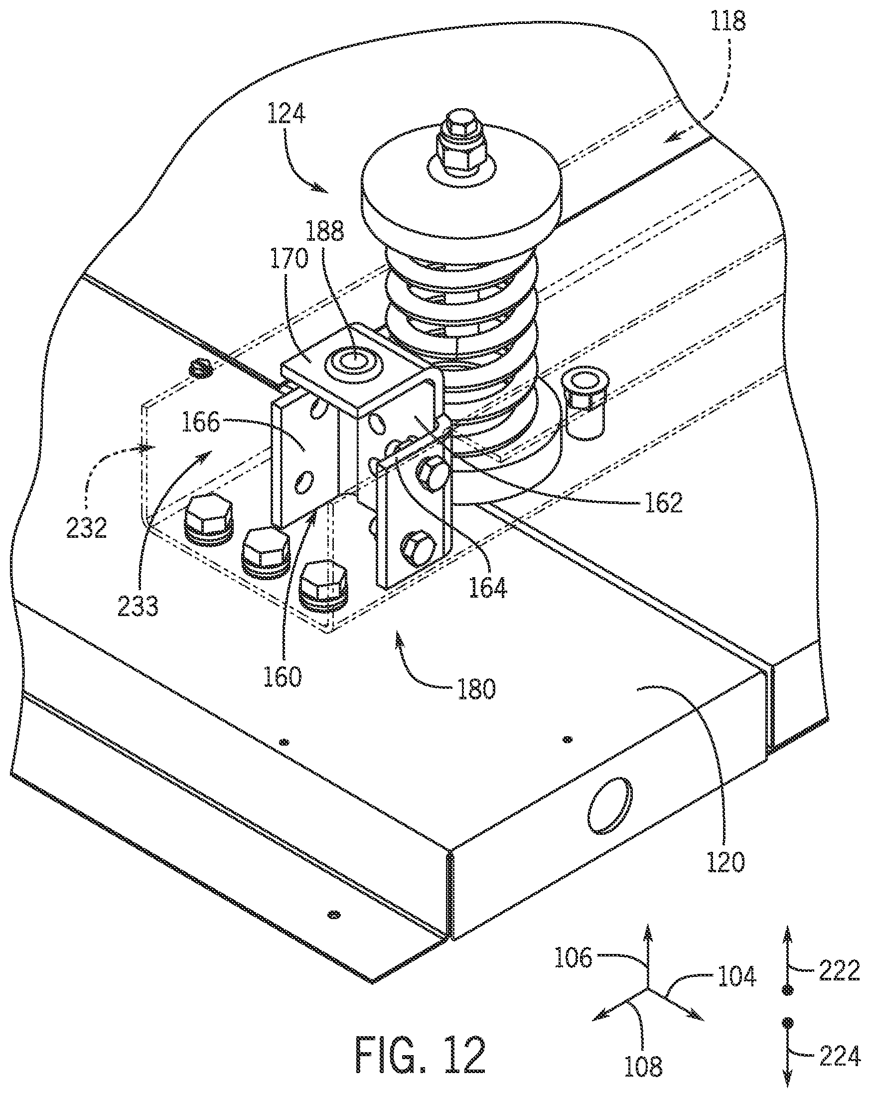 Patent US12104617 Figure 11 – Bracket assembly for an HVAC system