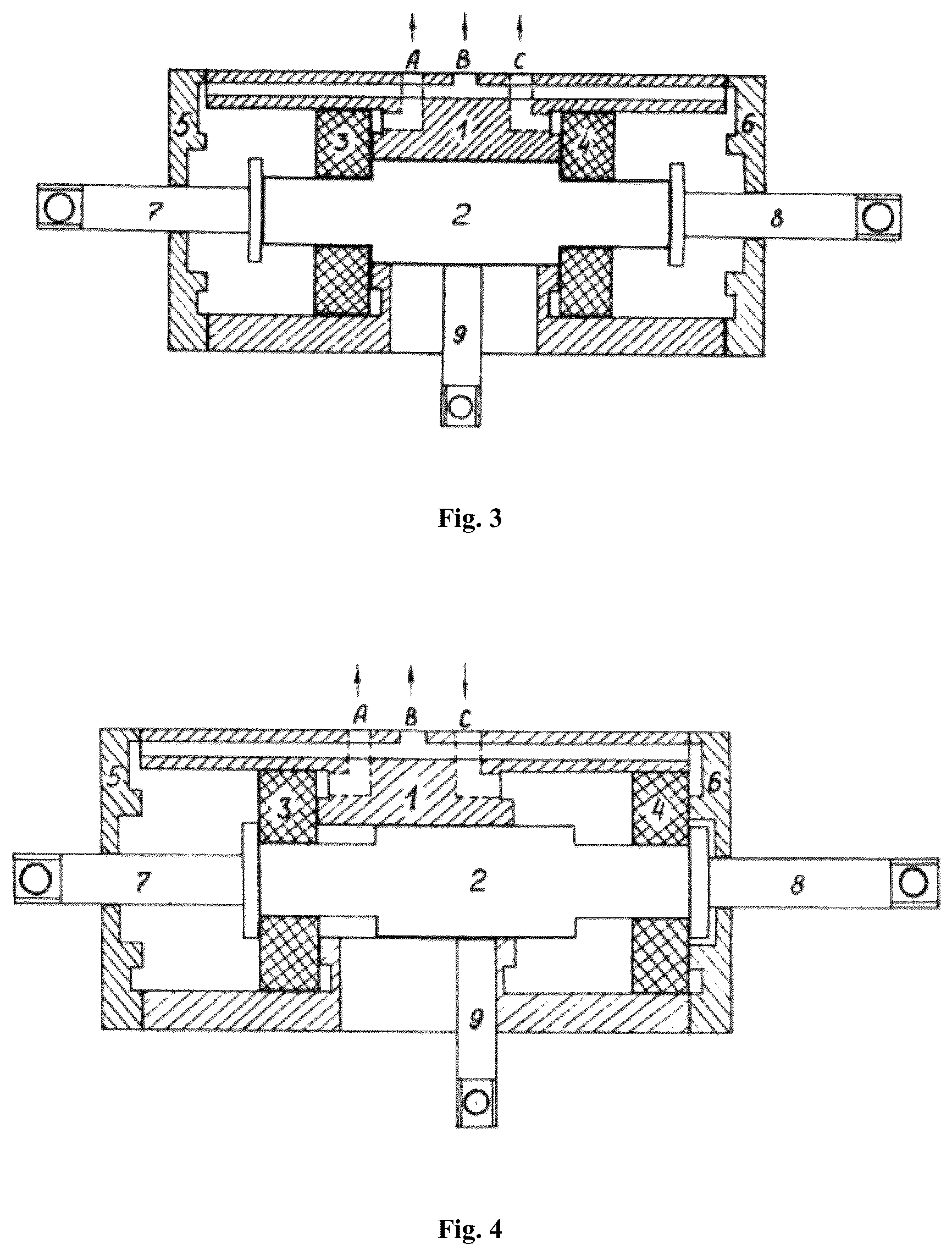 Patent US12104623 Figure 2 – Three-position pneumatic or hydraulic power cylinder