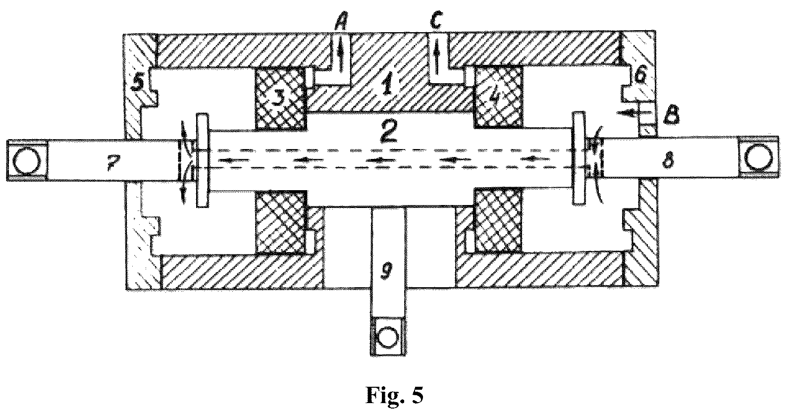 Patent US12104623 Figure 3 – Three-position pneumatic or hydraulic power cylinder
