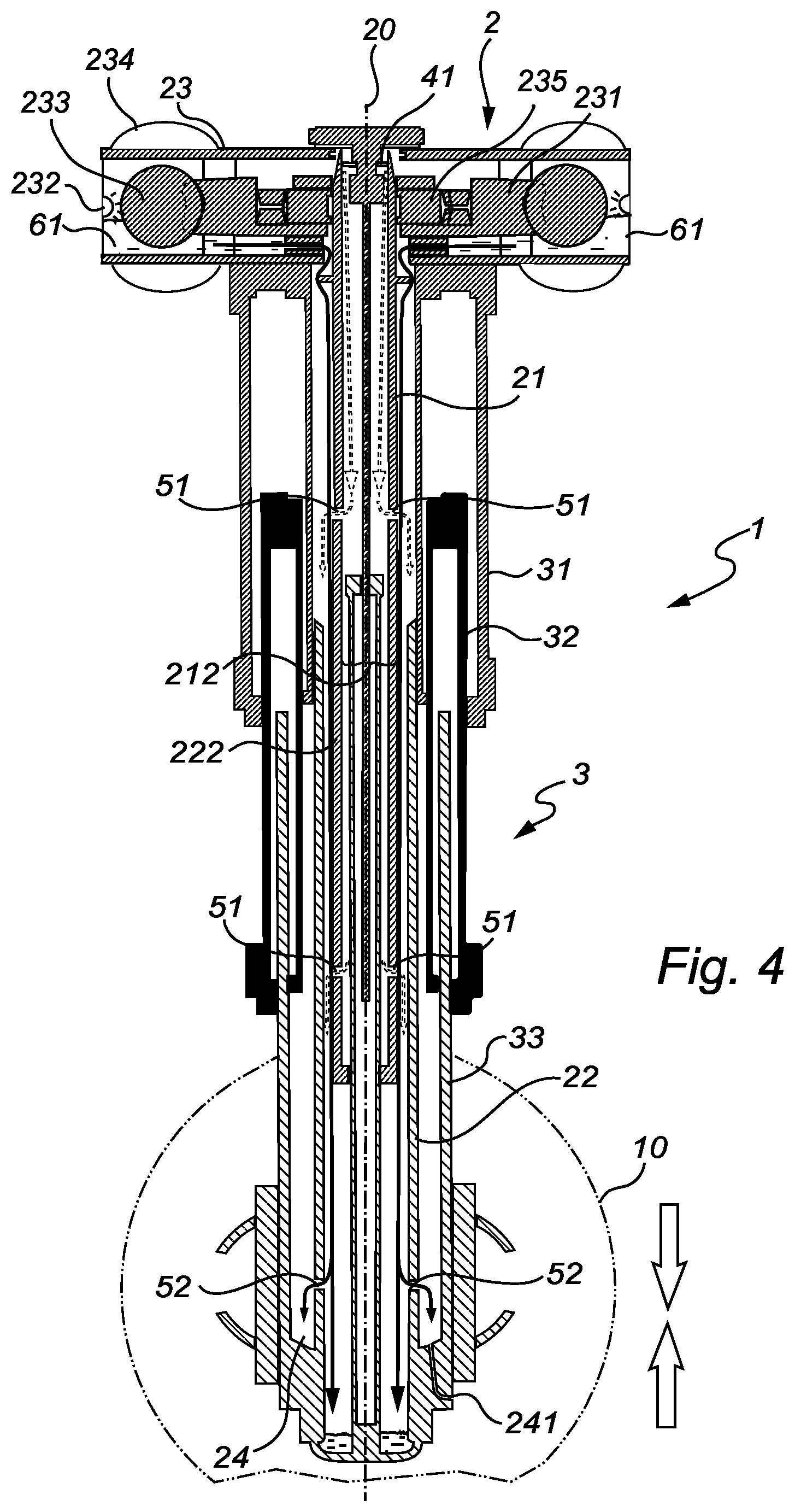 Patent US12104624 Figure 4 – Device and a system for controlling the turning of an object