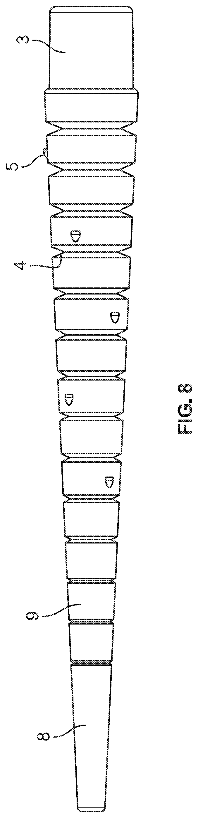 Patent US12104628 Figure 8 – Fastener hole restoration device