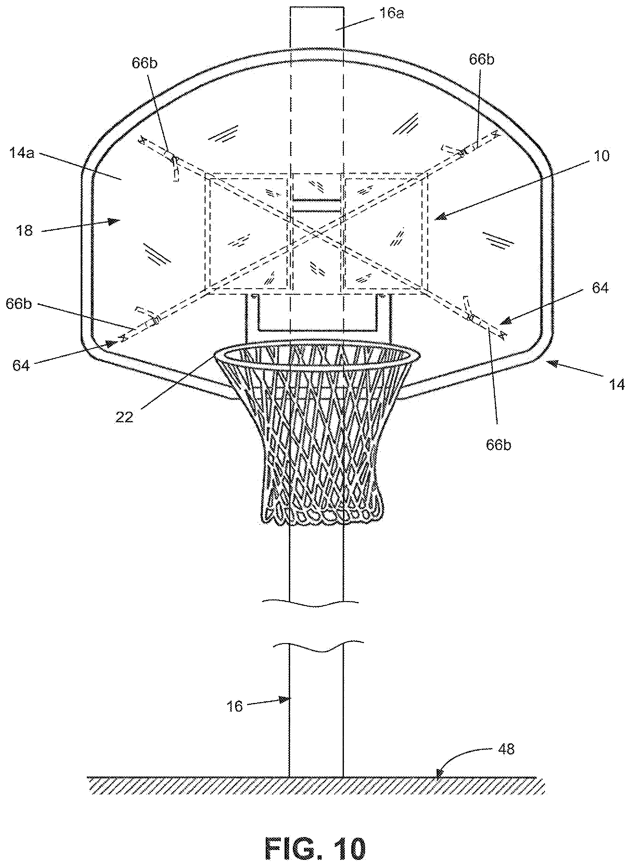 Patent US12104631 Figure 4 – Inflatable clamping apparatus and system for securely supporting an object on an elongated member