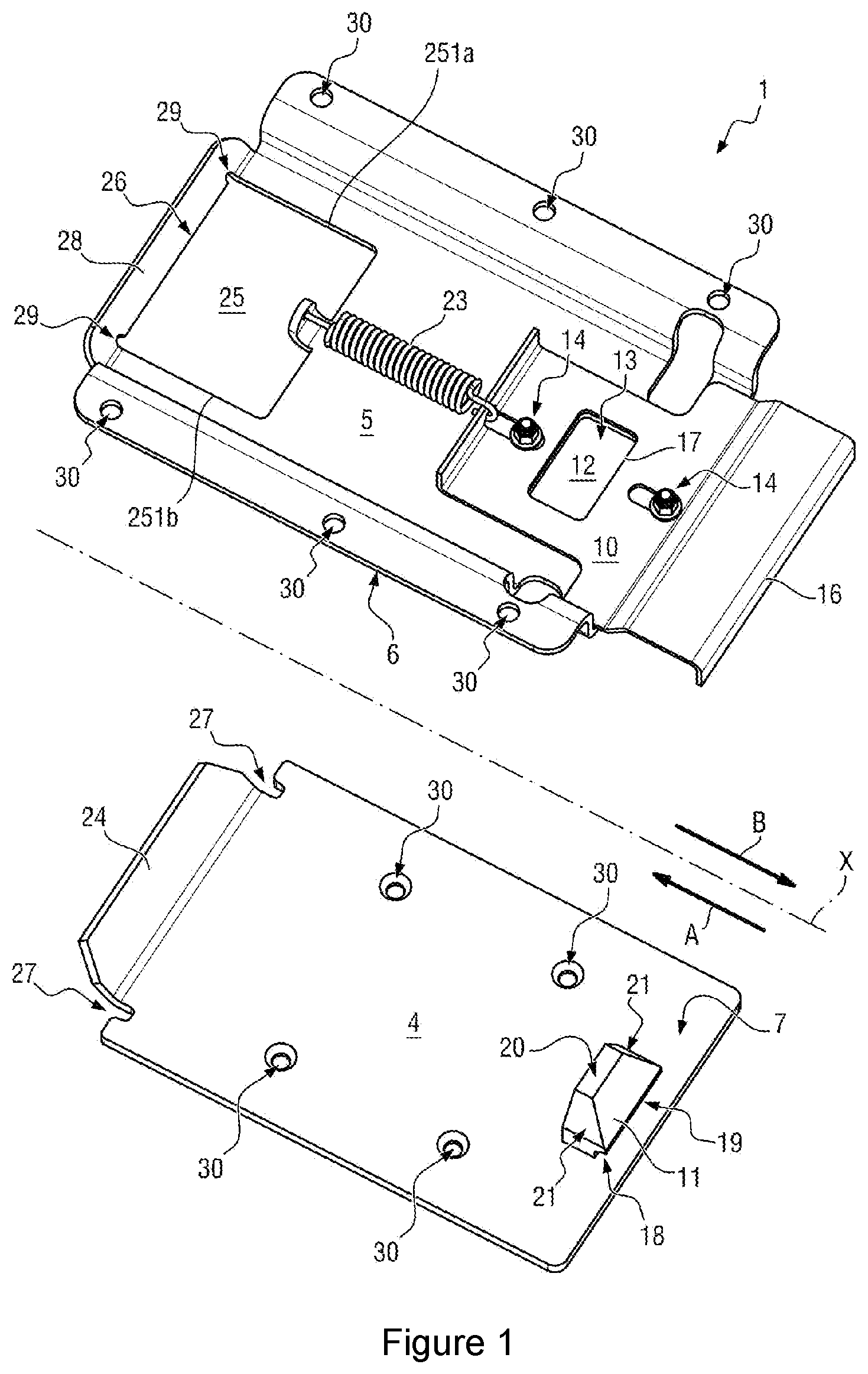 Patent US12104632 Figure 1 – Locking assembly