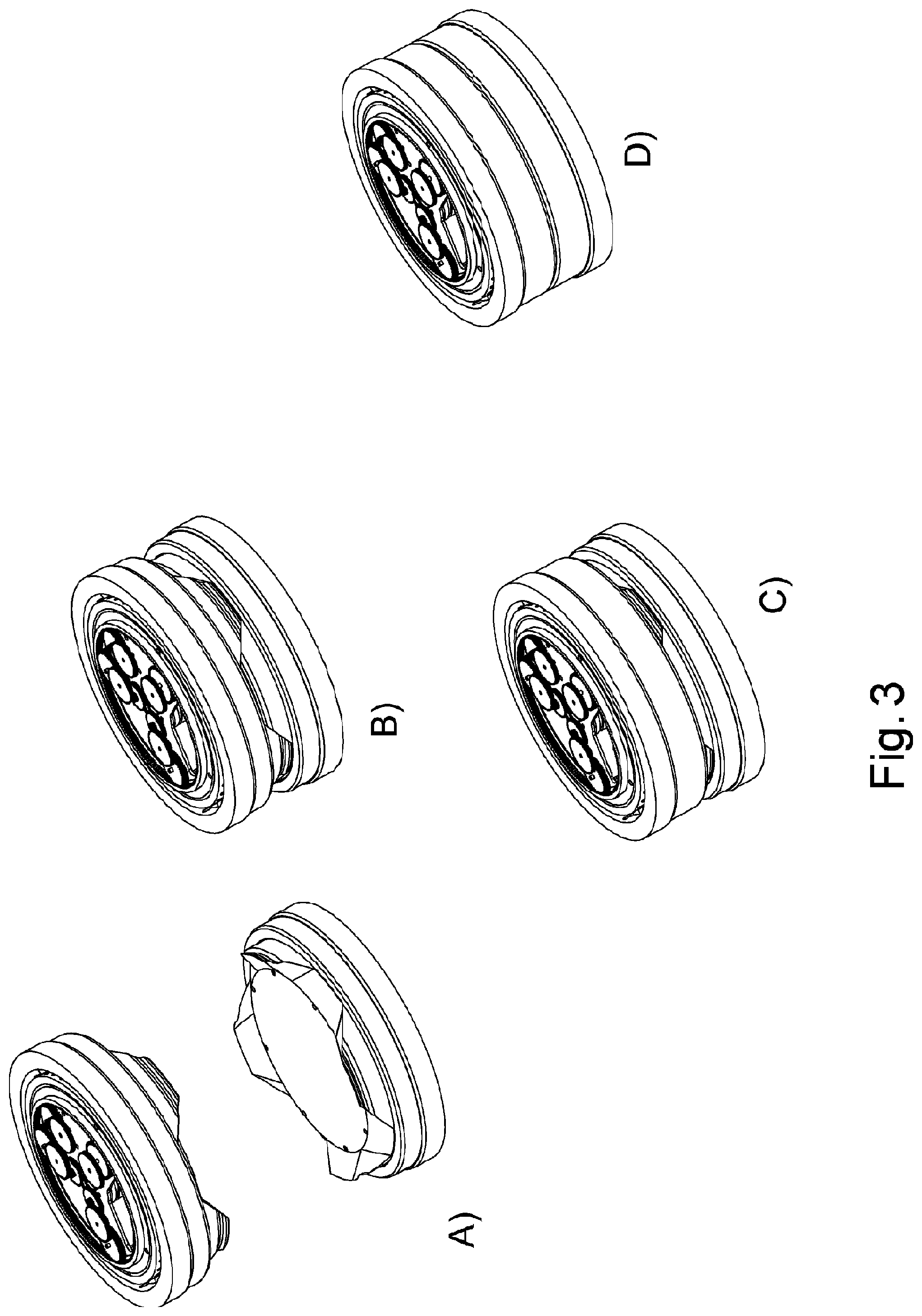 Patent US12104633 Figure 3 – Device and method for androgynous coupling as well as use