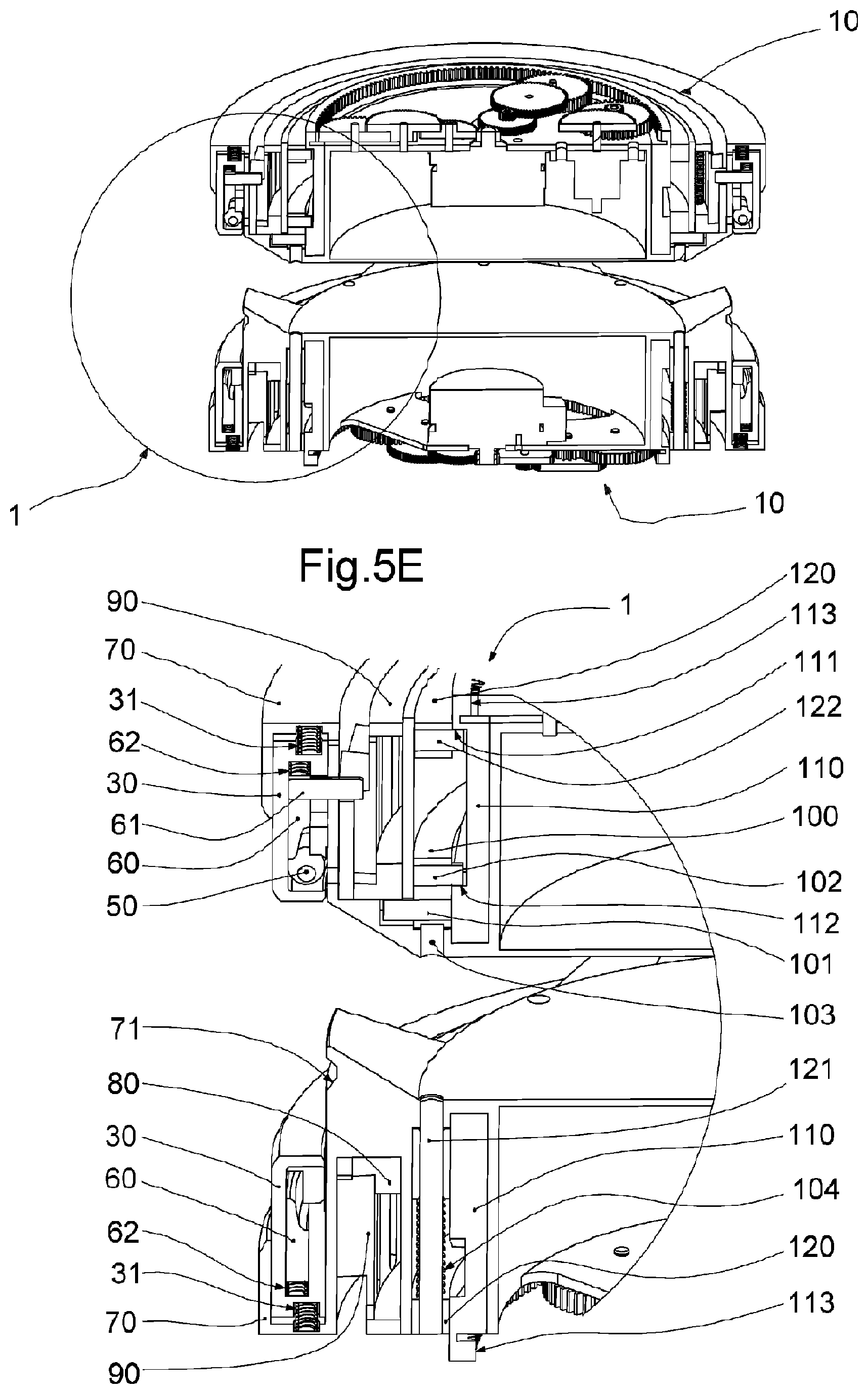 Patent US12104633 Figure 9 – Device and method for androgynous coupling as well as use