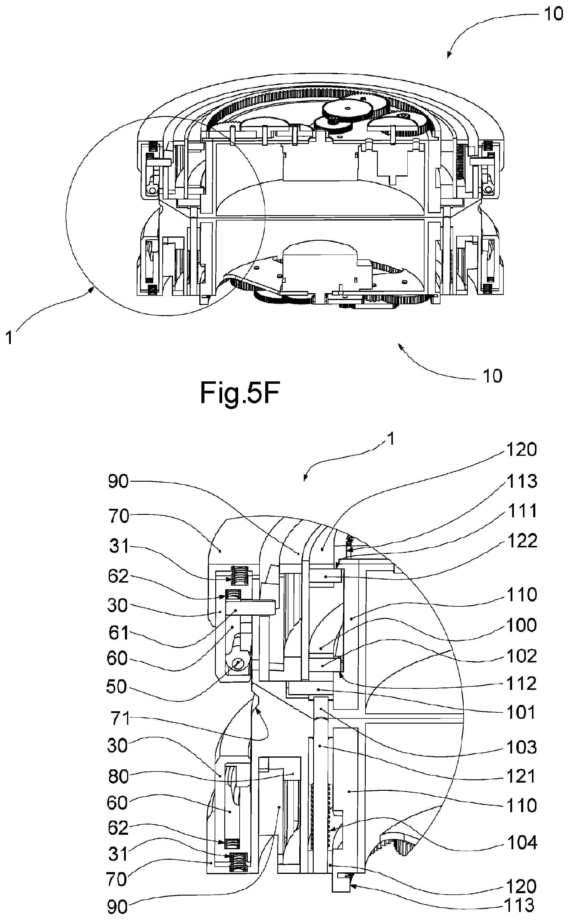 Patent US12104633 Figure 10 – Device and method for androgynous coupling as well as use
