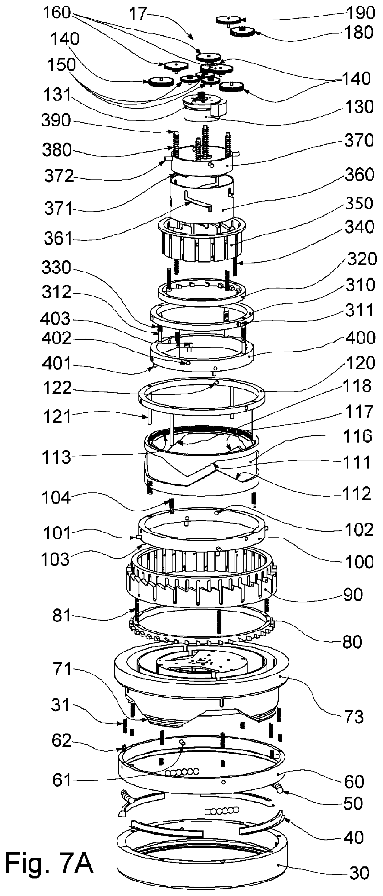 Patent US12104633 Figure 19 – Device and method for androgynous coupling as well as use