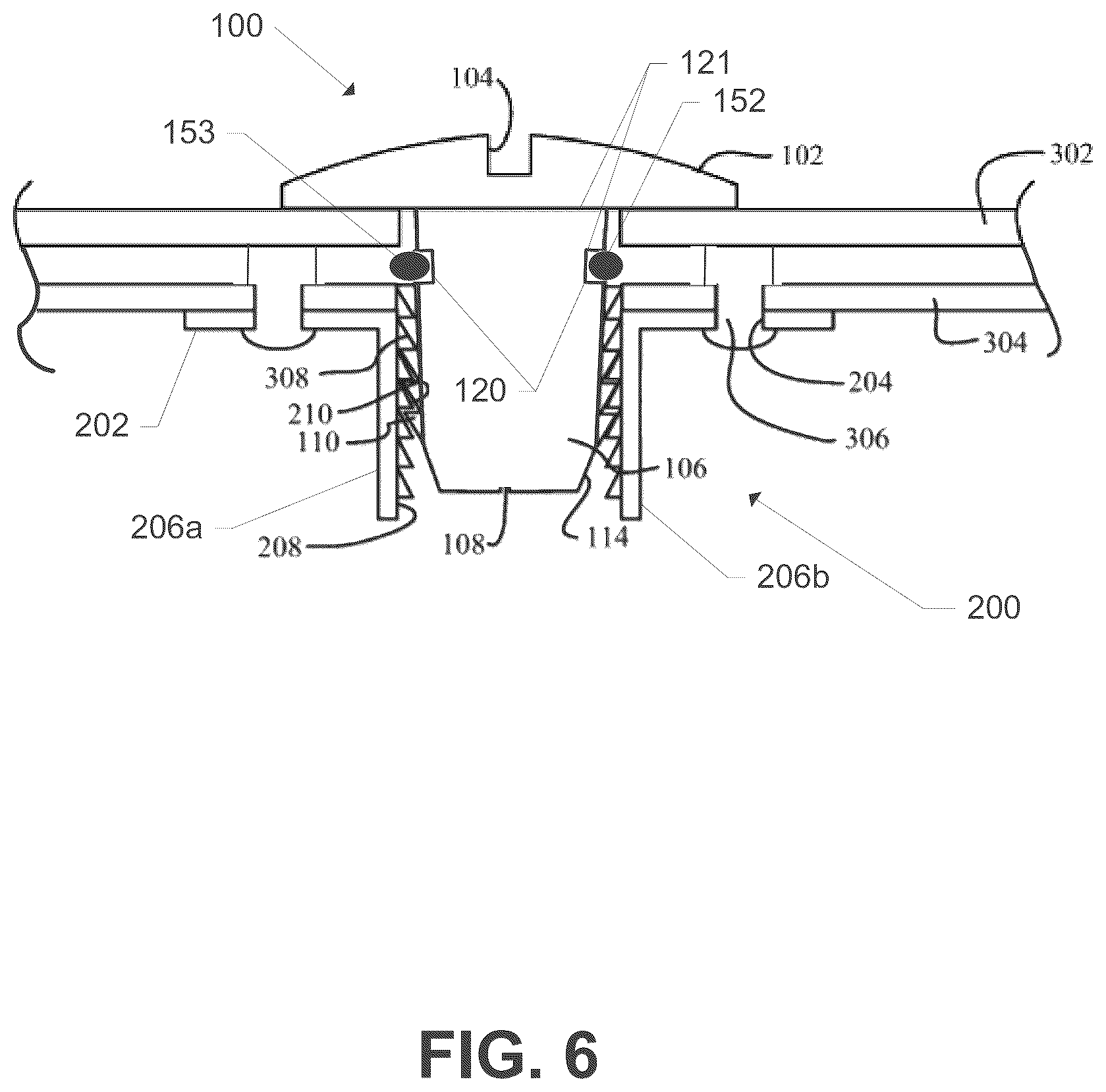 Patent US12104634 Figure 6 – Two-piece fastener