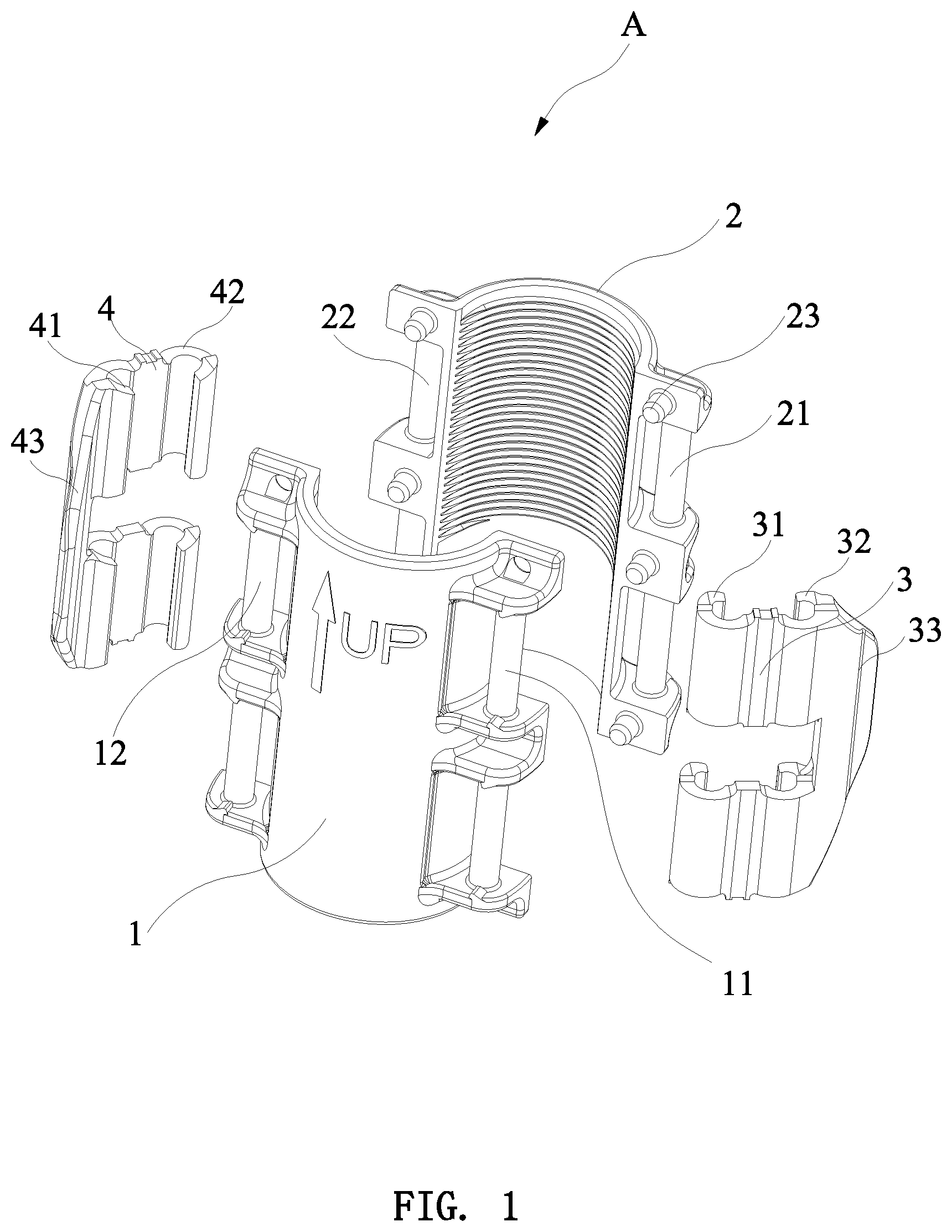 Patent US12104636 Figure 1 – Quick release and quick installation nut